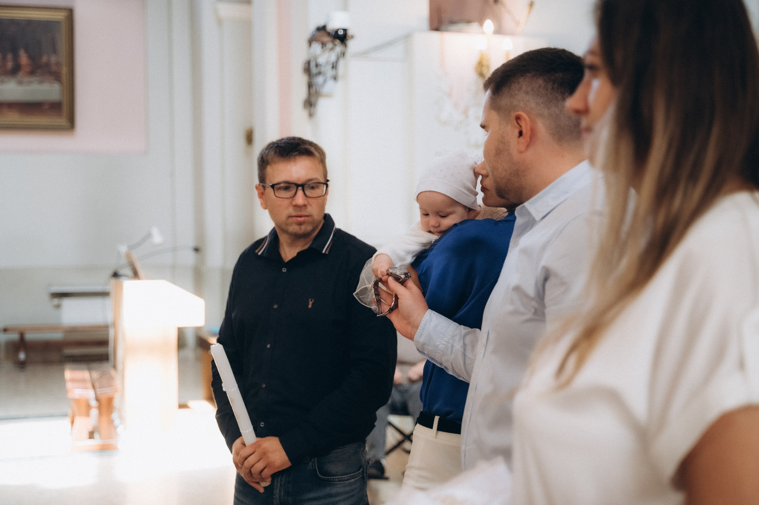 Крещение Василисы Архикафедральный костел Имени Пресвятой Девы Марии. Семейный фотограф в Минске Дарья Дреко