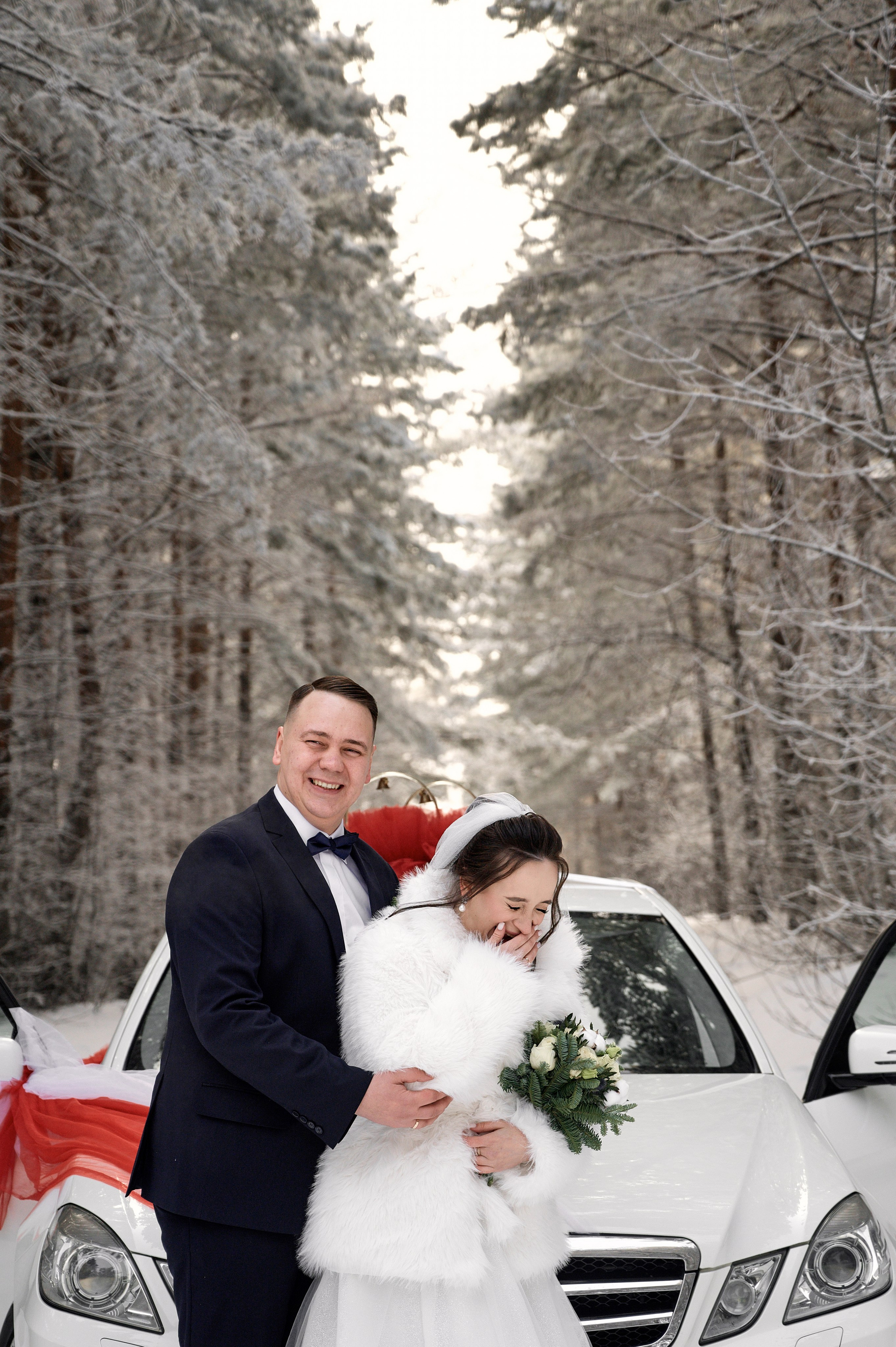 Зимняя свадебная фотосессия для Кристины и Павла