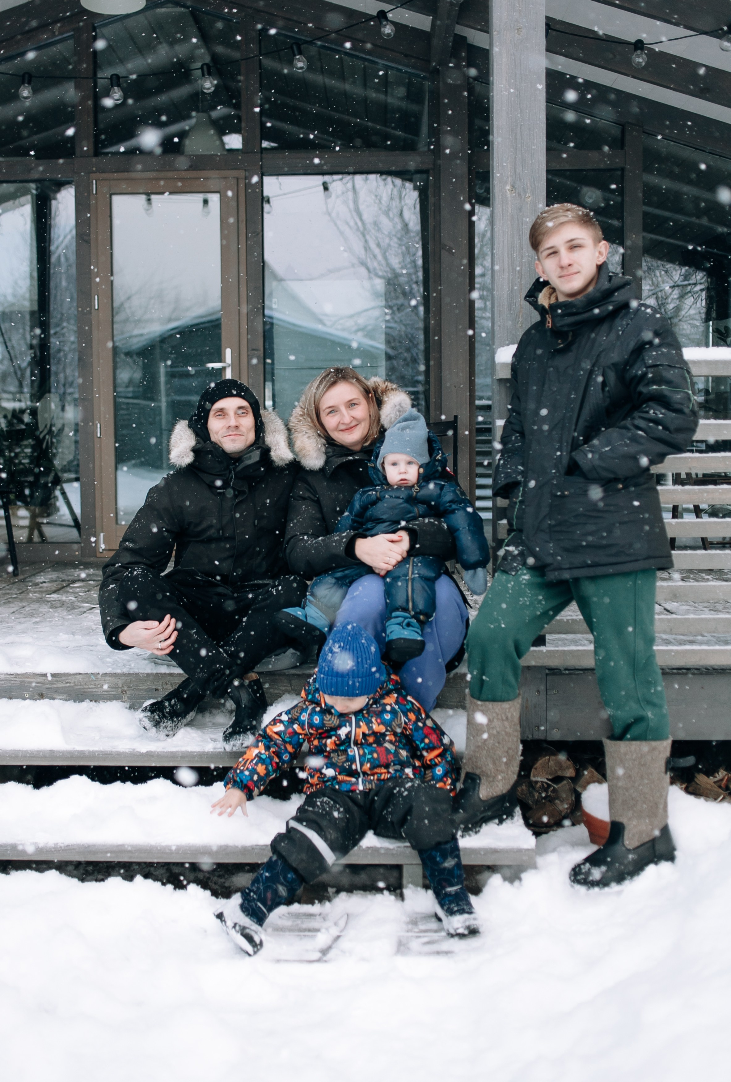 Семья. Зима. Семейный фотограф, свадебный фотограф, женский портрет в Санкт-Петербу