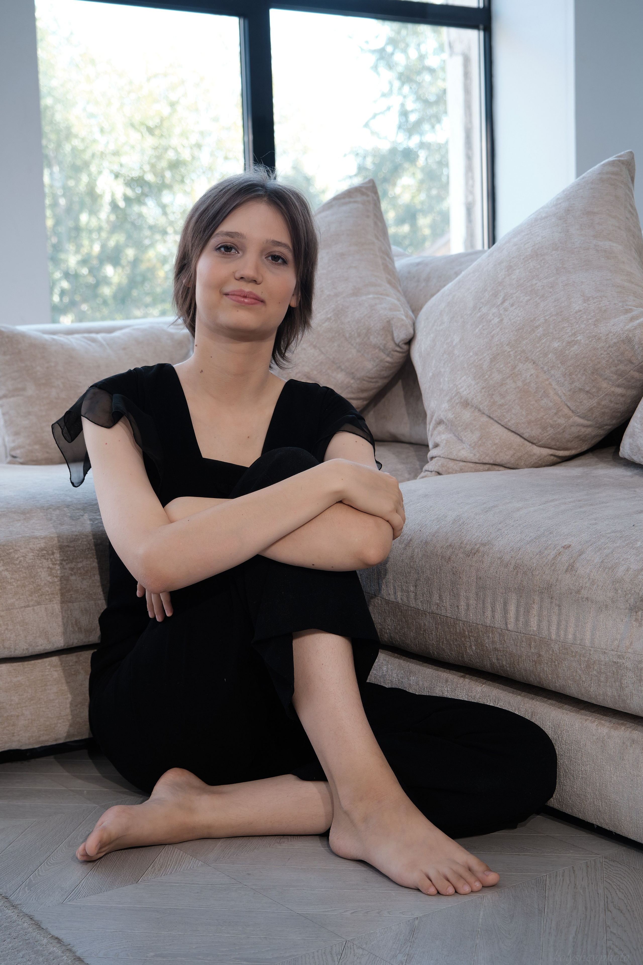 Мария и Устиния — трогательная семейная фотосессия мамы и дочки в студии в Москве. Портретный фотограф на новый год в Москве Виктория Колышева