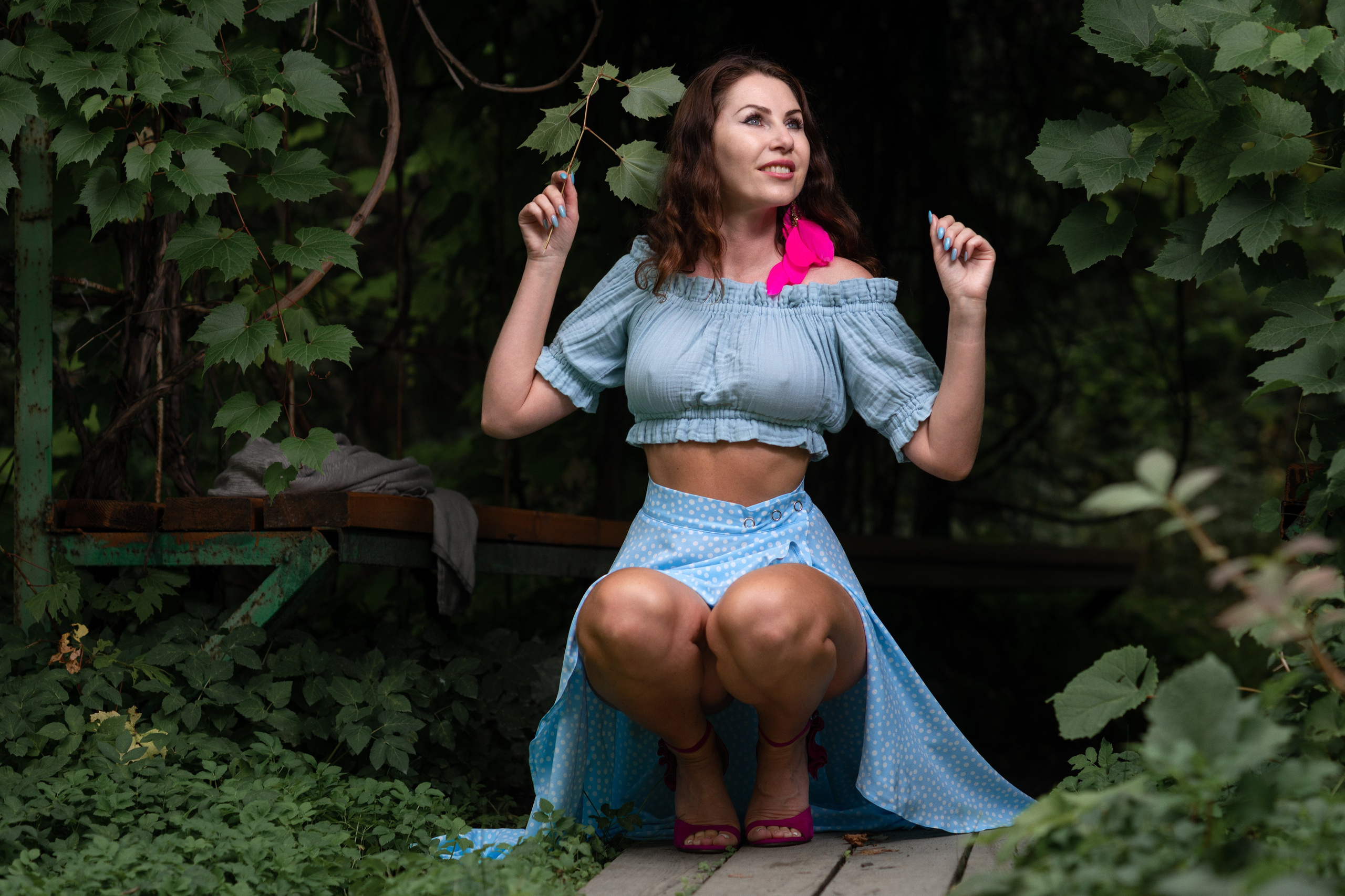 Девушка в голубом. Фотограф Андрей Серенков