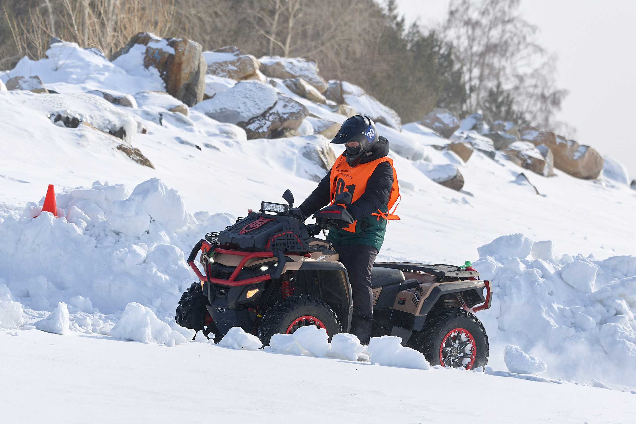 Топим Лёд — 2026. Соревнования на квадроциклах. Фотограф в Новосибирске Алена Скокова