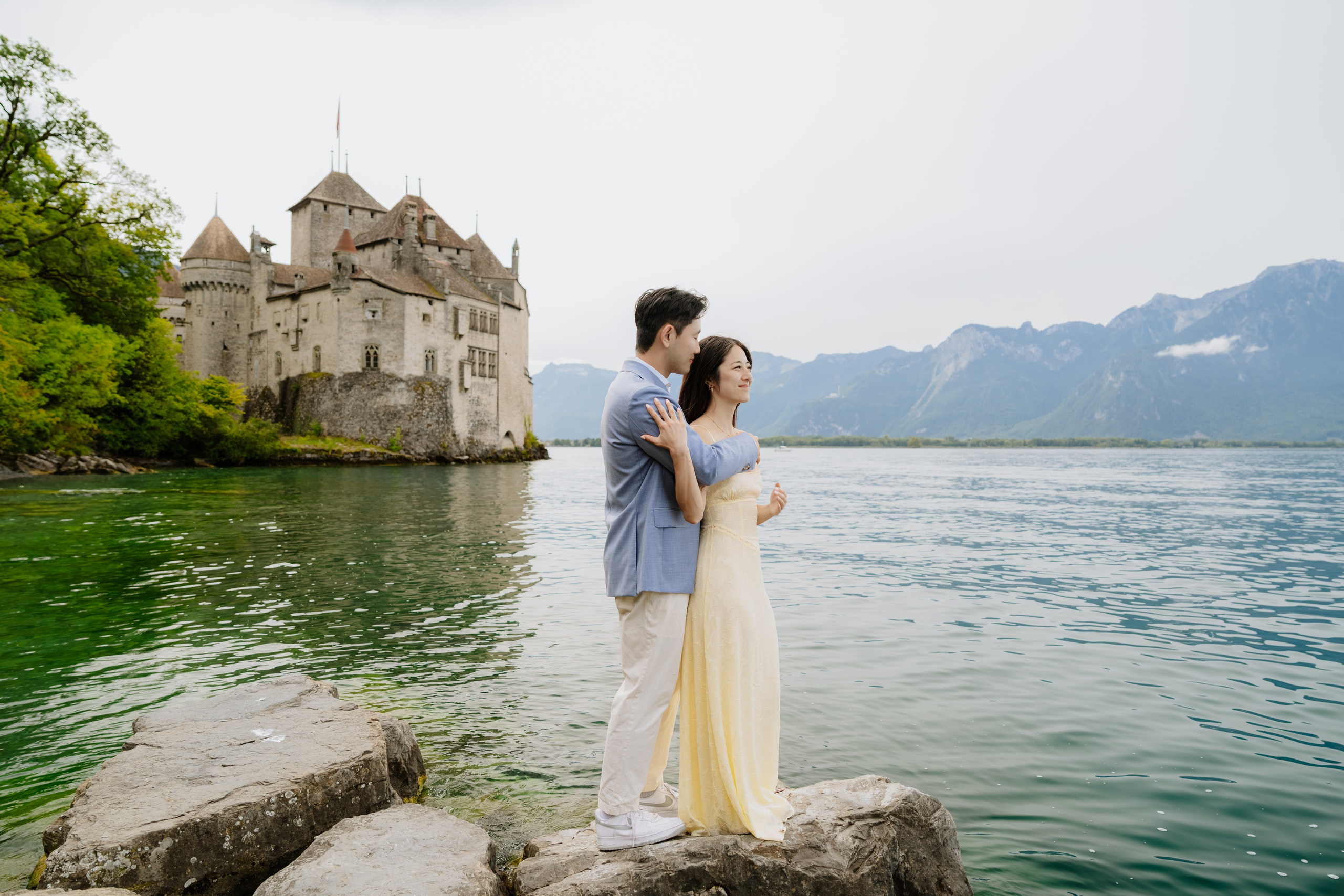 Kristi & Andy | Proposal Montreux. Professional Wedding Photographer Geneva & Romande Switzerland | Tanya Creator