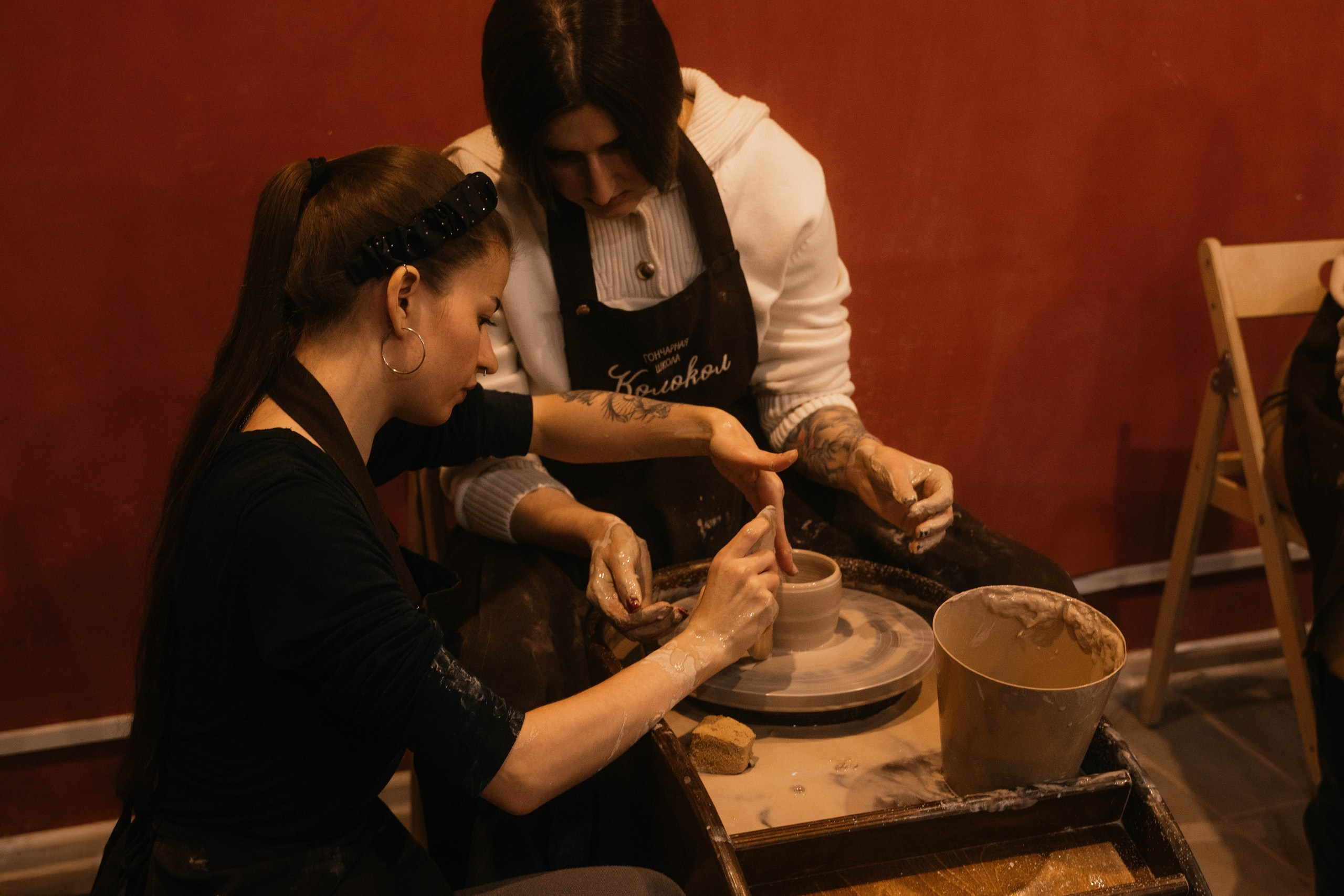 День рождения в гончарной мастерской. Свадебный, семейный фотограф в Рязани Лена Брант