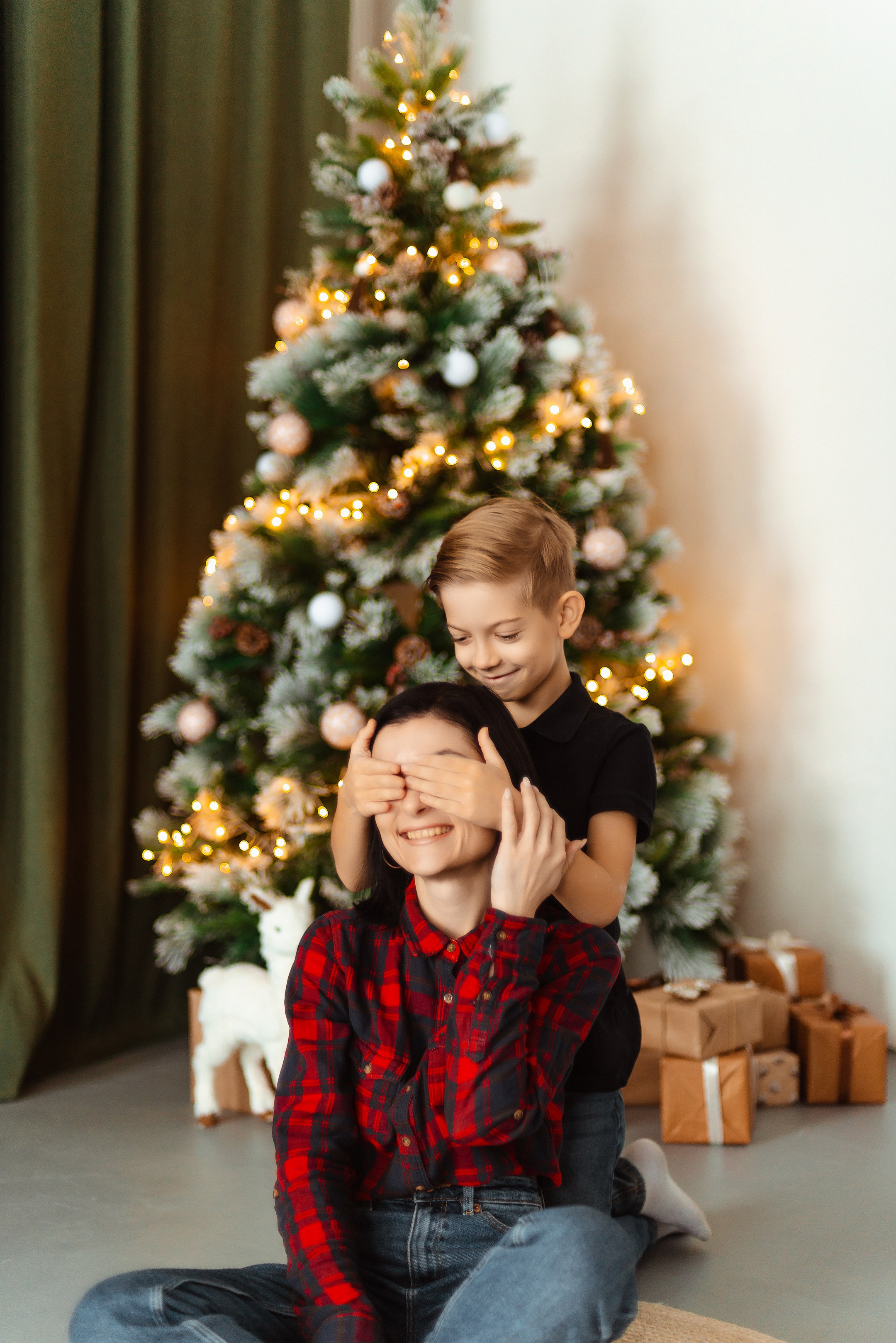 Фотосессия в новогодней студии | Лера, Стёпа и Максим. Фотограф в Самаре | Катерина Гущина