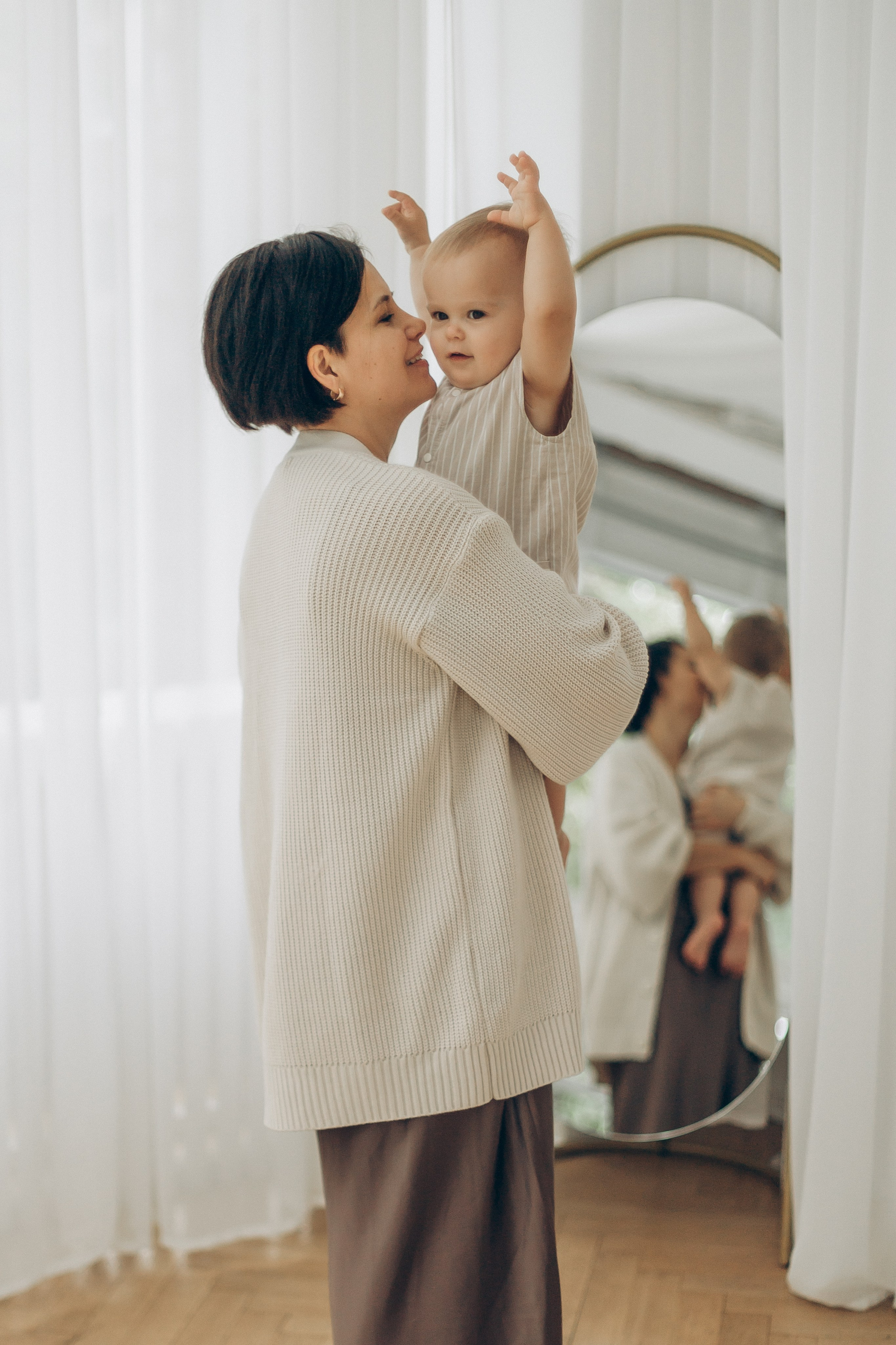 Фотосессия с малышом в студии. Семейный фотограф в Москве и Королеве Евгения Баукова