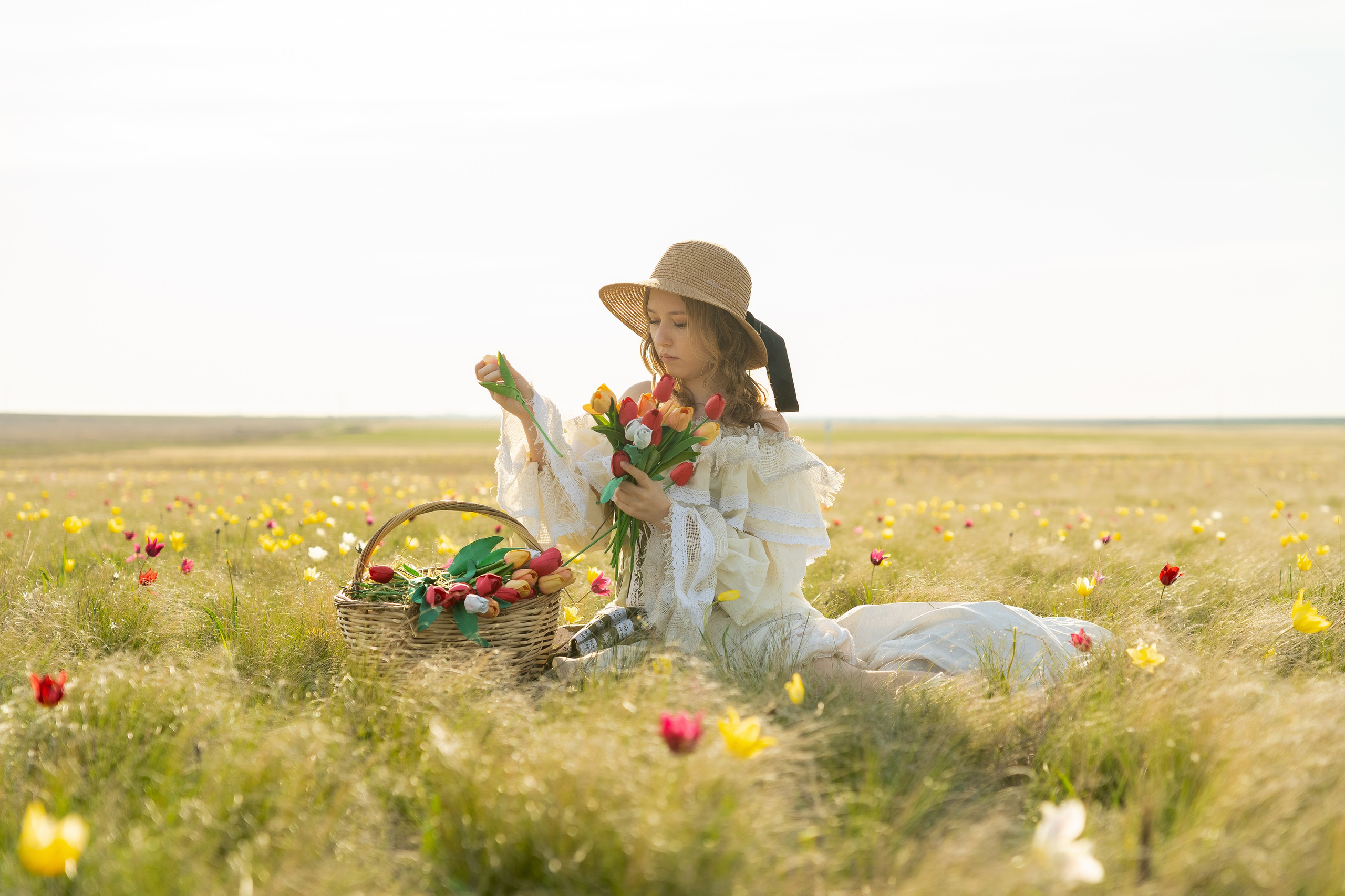 Фотосессия в поле. Фотограф Саратов/Энгельс