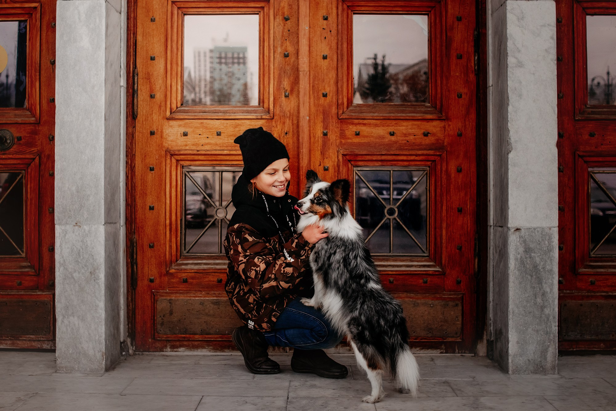 Марина и Кутька. Фотограф Наталья Потапова