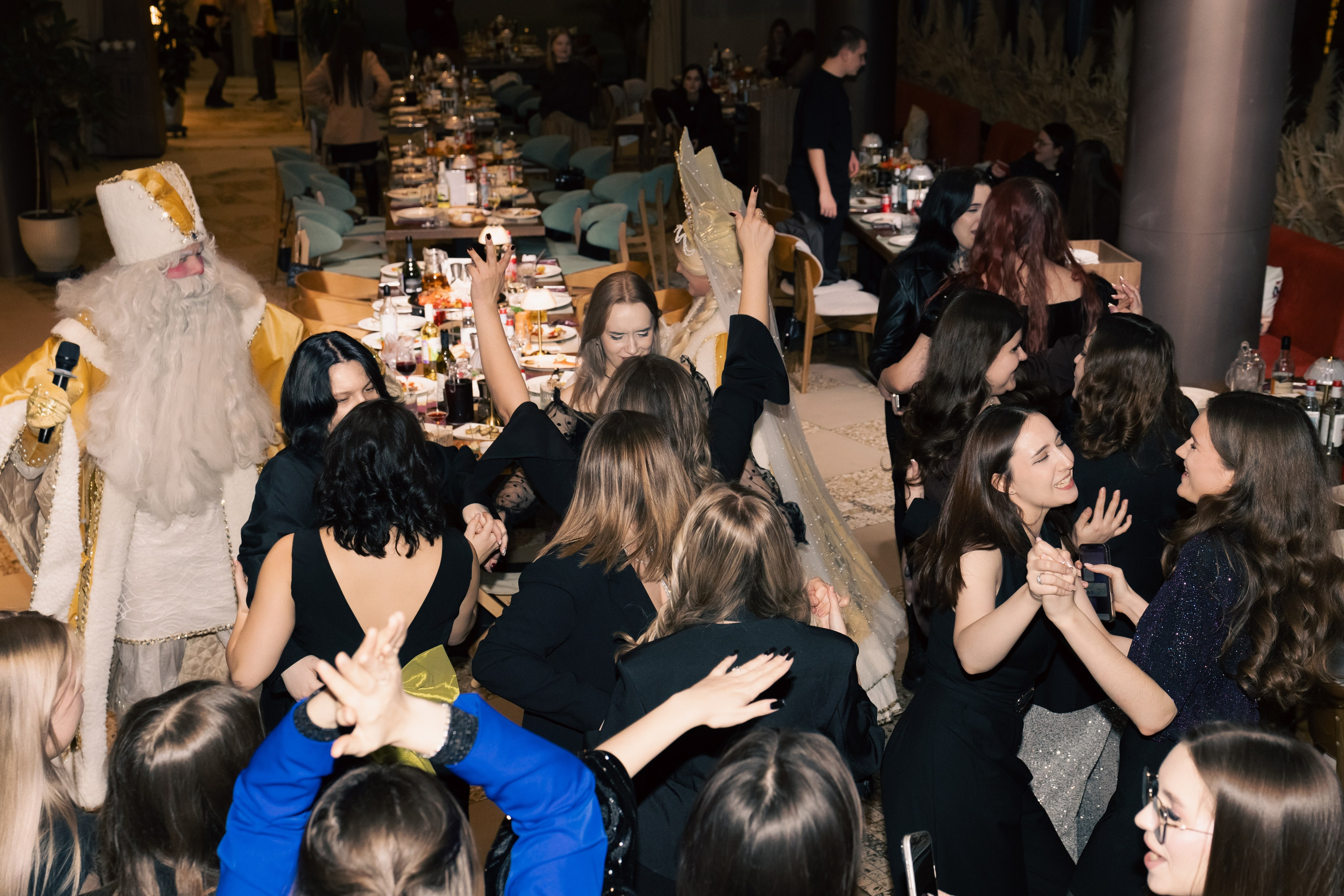 Новогодний корпоратив Альфа-Банк, ресторан Журавли