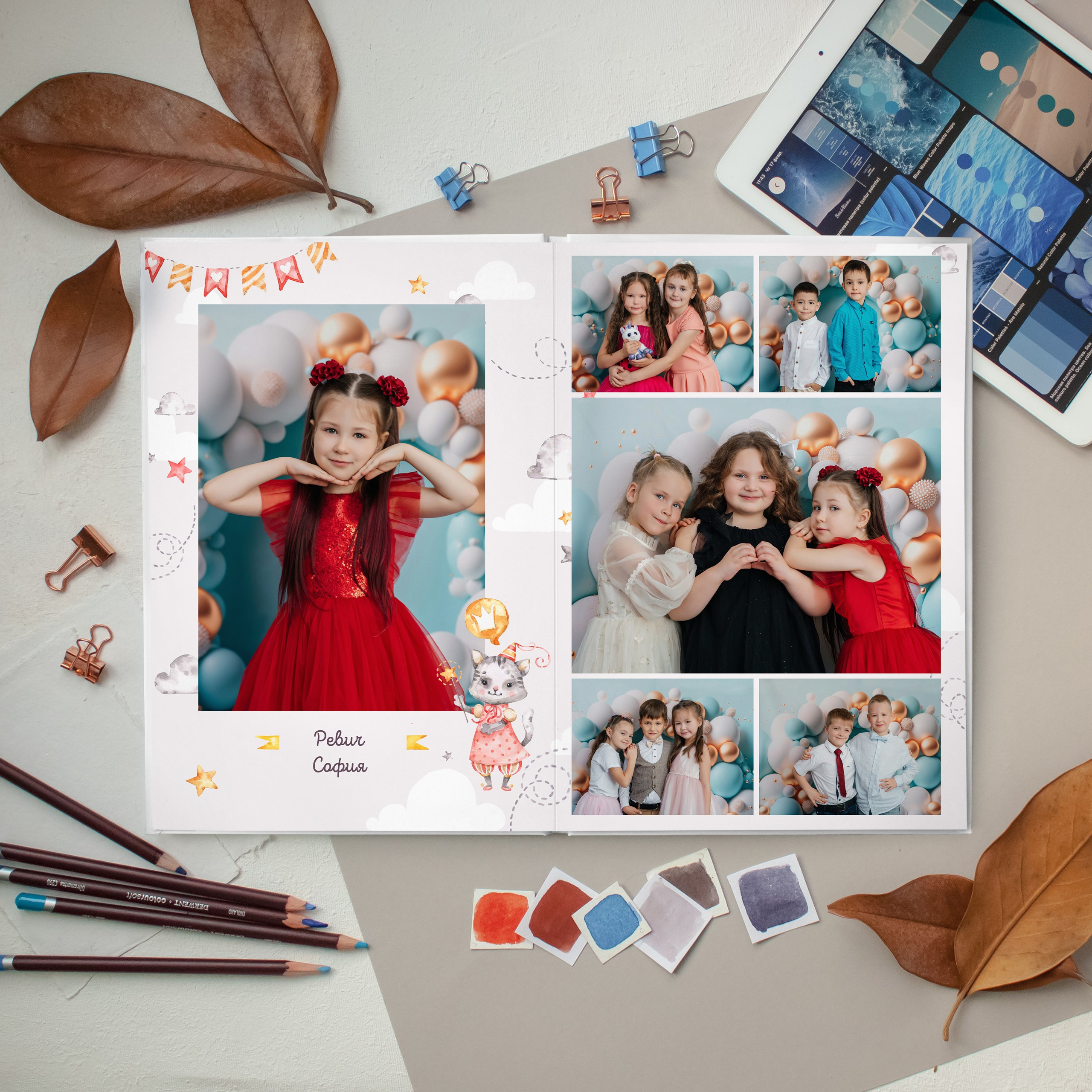 Малыши девочки. Дизайнер fotokniga_ast
