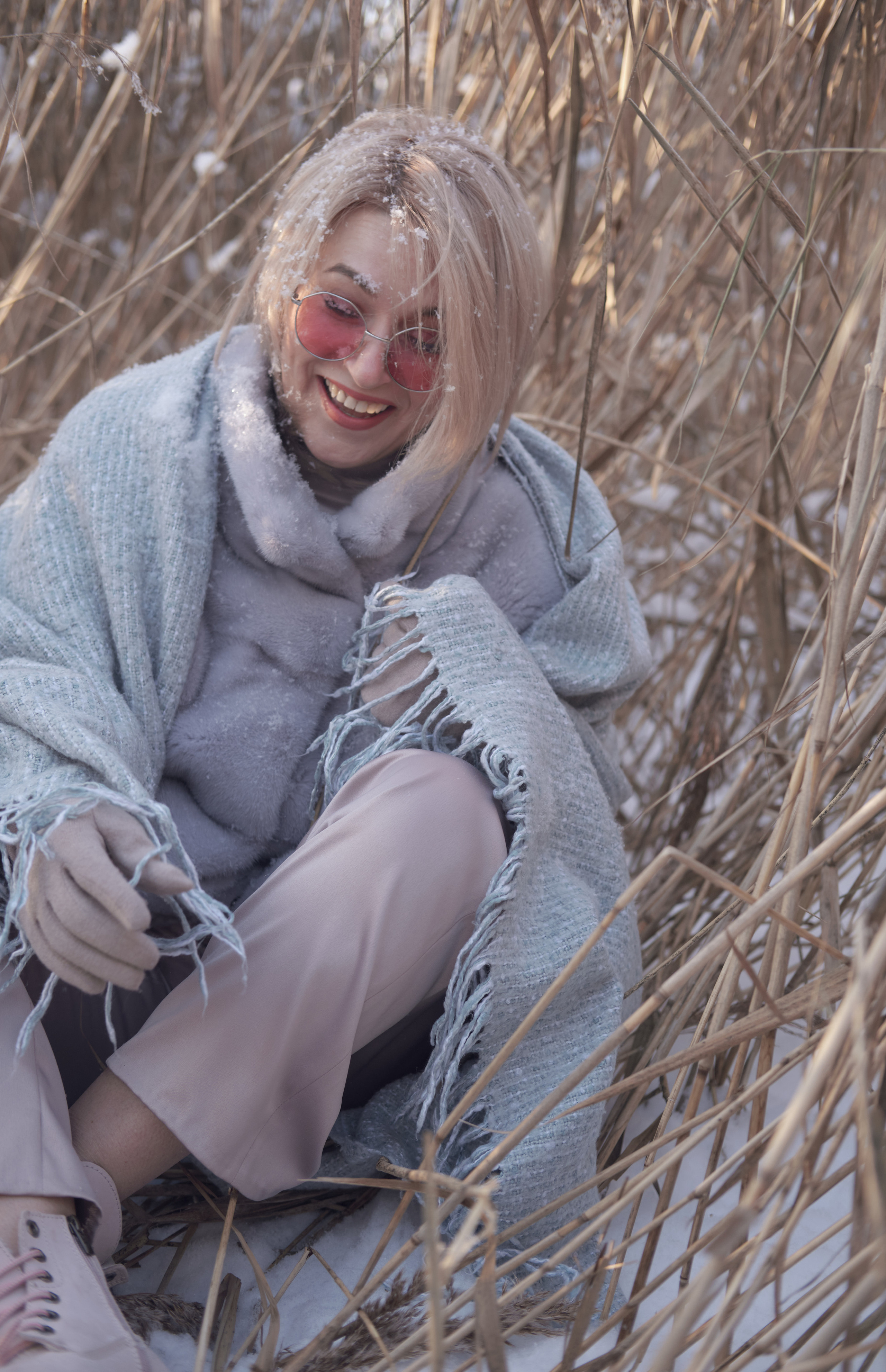 Оксана и зима. Ася Ложкина фотограф Ижевск