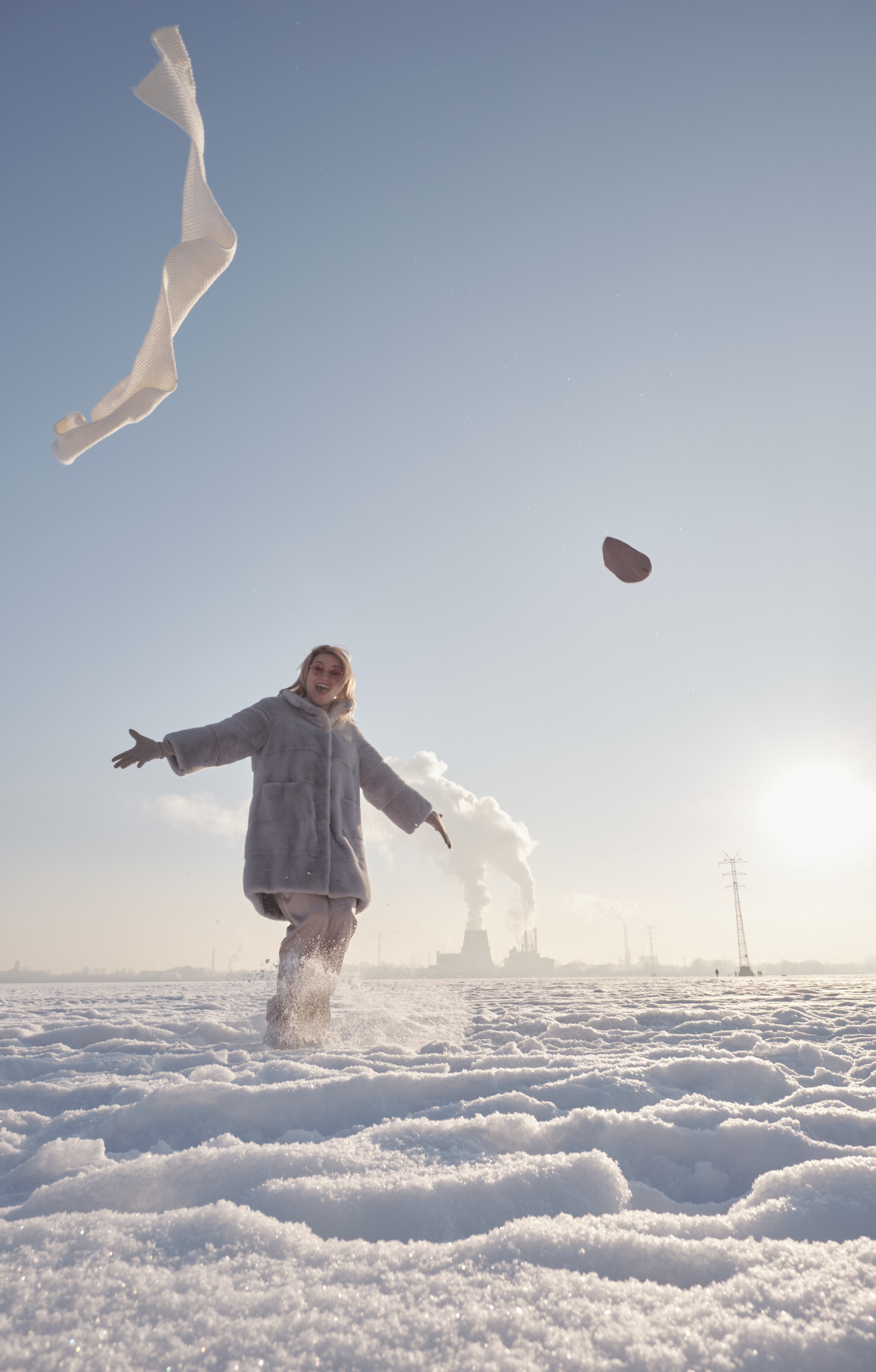 Оксана и зима. Ася Ложкина фотограф Ижевск