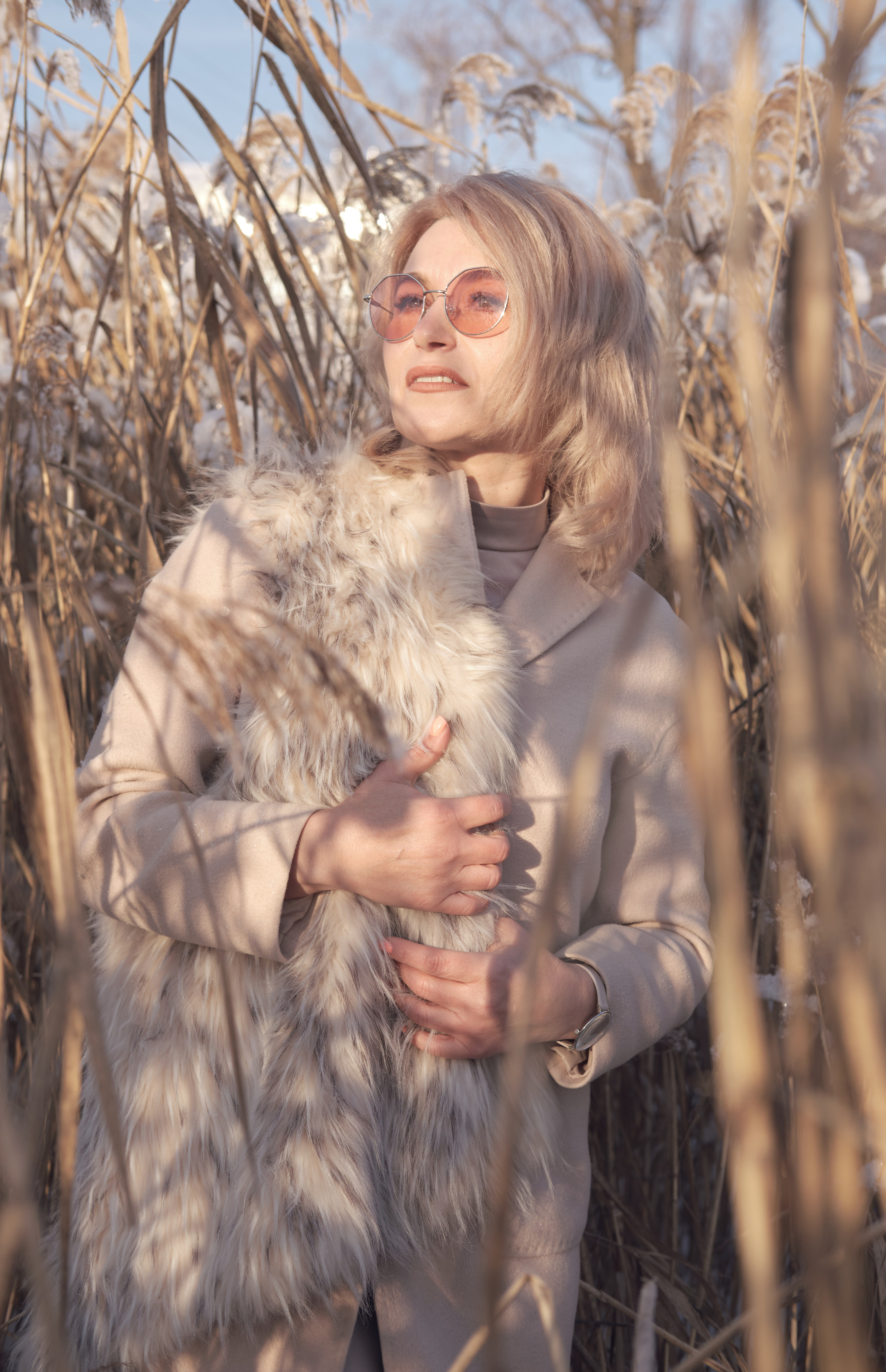 Оксана и зима. Ася Ложкина фотограф Ижевск