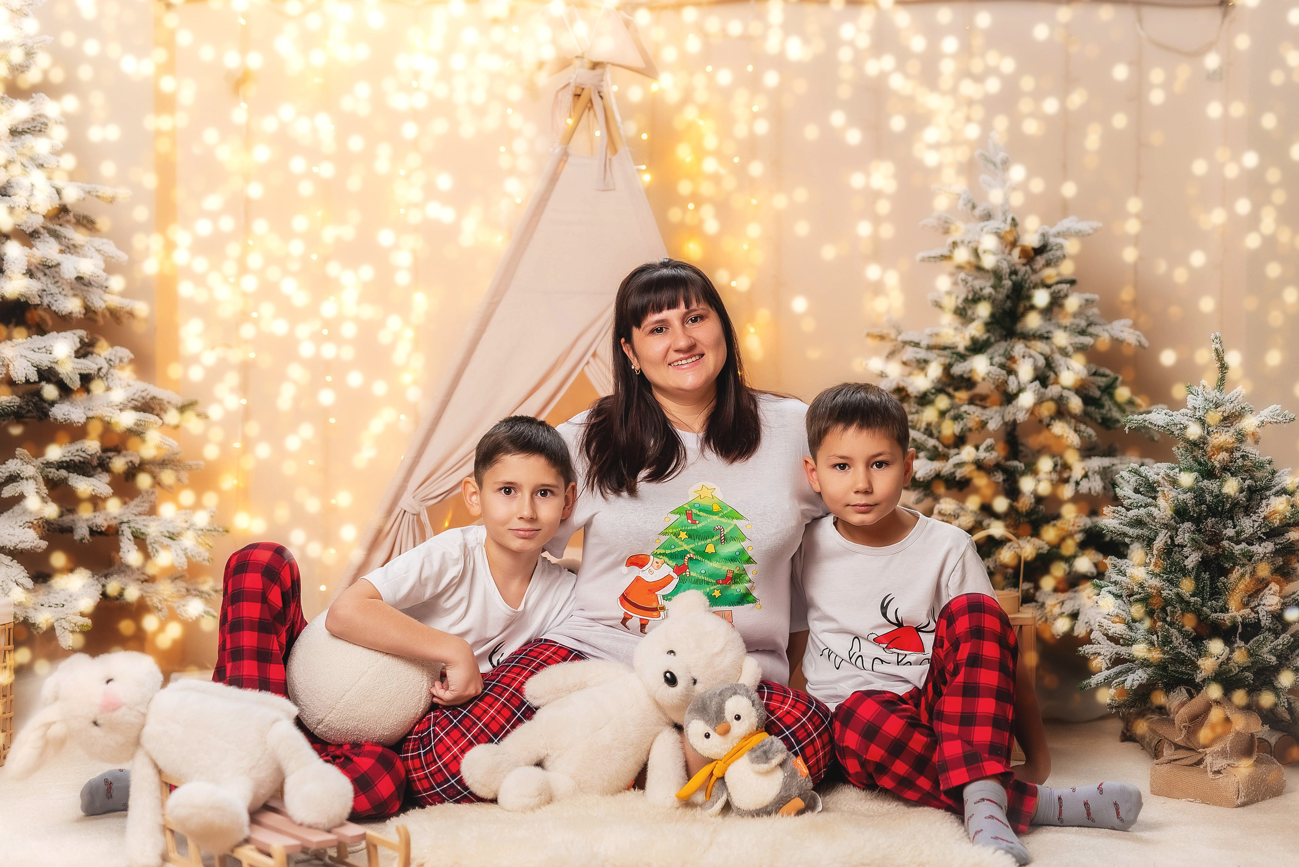 Семейная новогодняя фотосессия. Семейный, детский фотограф в Воронеже Анна Никитина