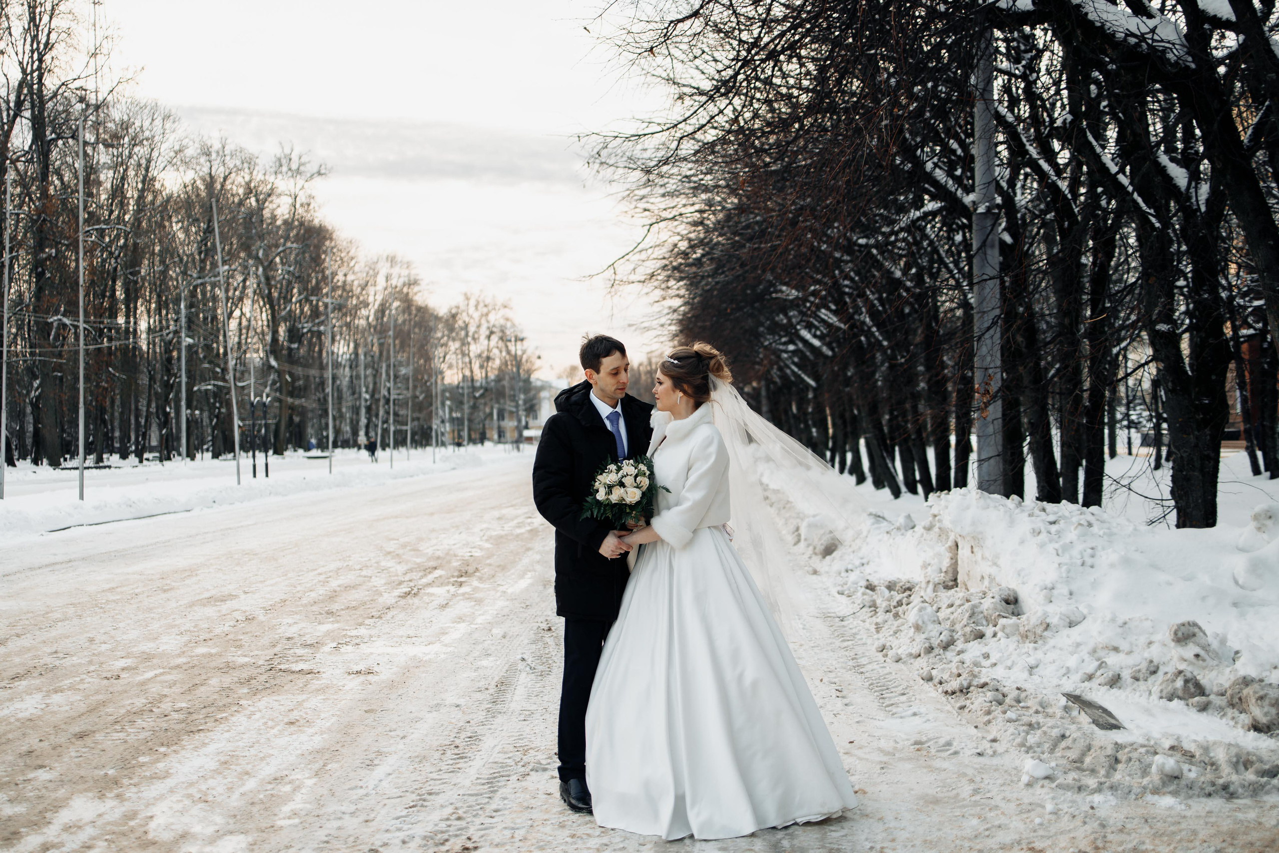 Свадьба в Смоленске зимой. Свадебный фотограф Смоленск. Свадебный фотограф Вашкевич Денис