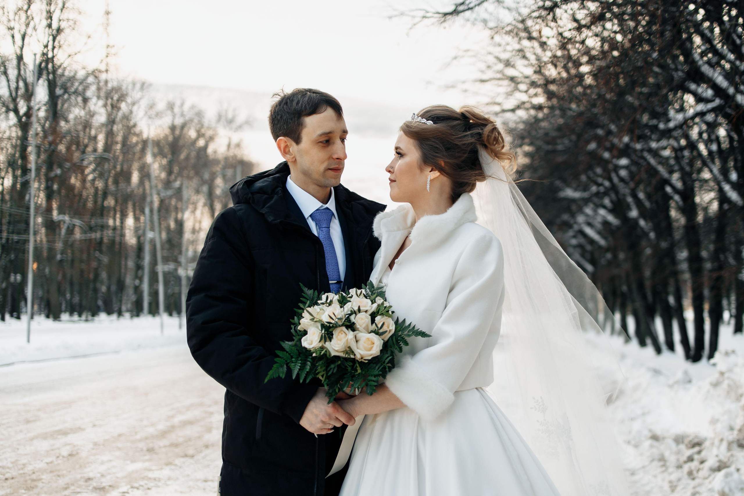 Свадьба в Смоленске зимой. Свадебный фотограф Смоленск. Свадебный фотограф Вашкевич Денис