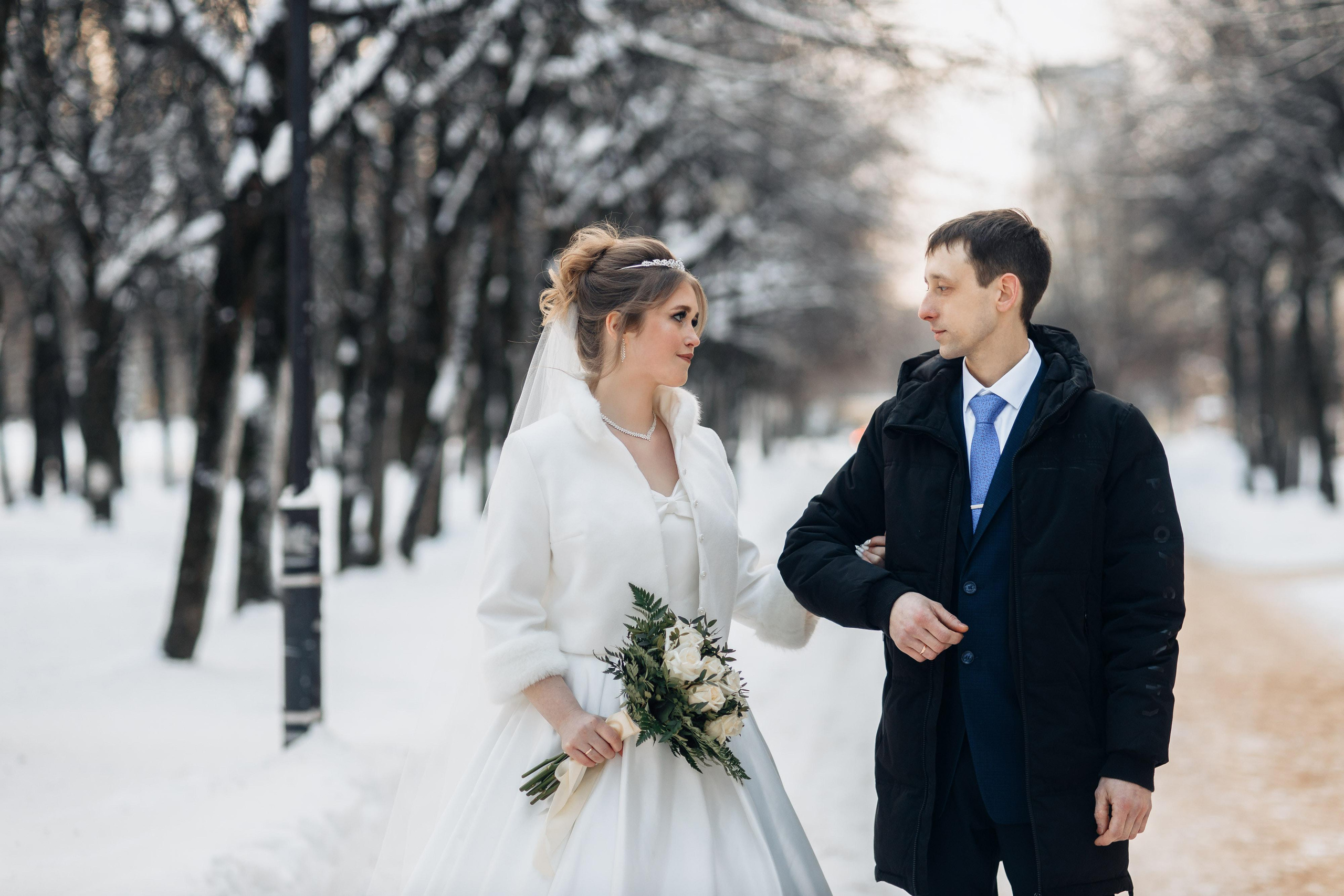 Свадьба в Смоленске зимой. Свадебный фотограф Смоленск. Свадебный фотограф Вашкевич Денис