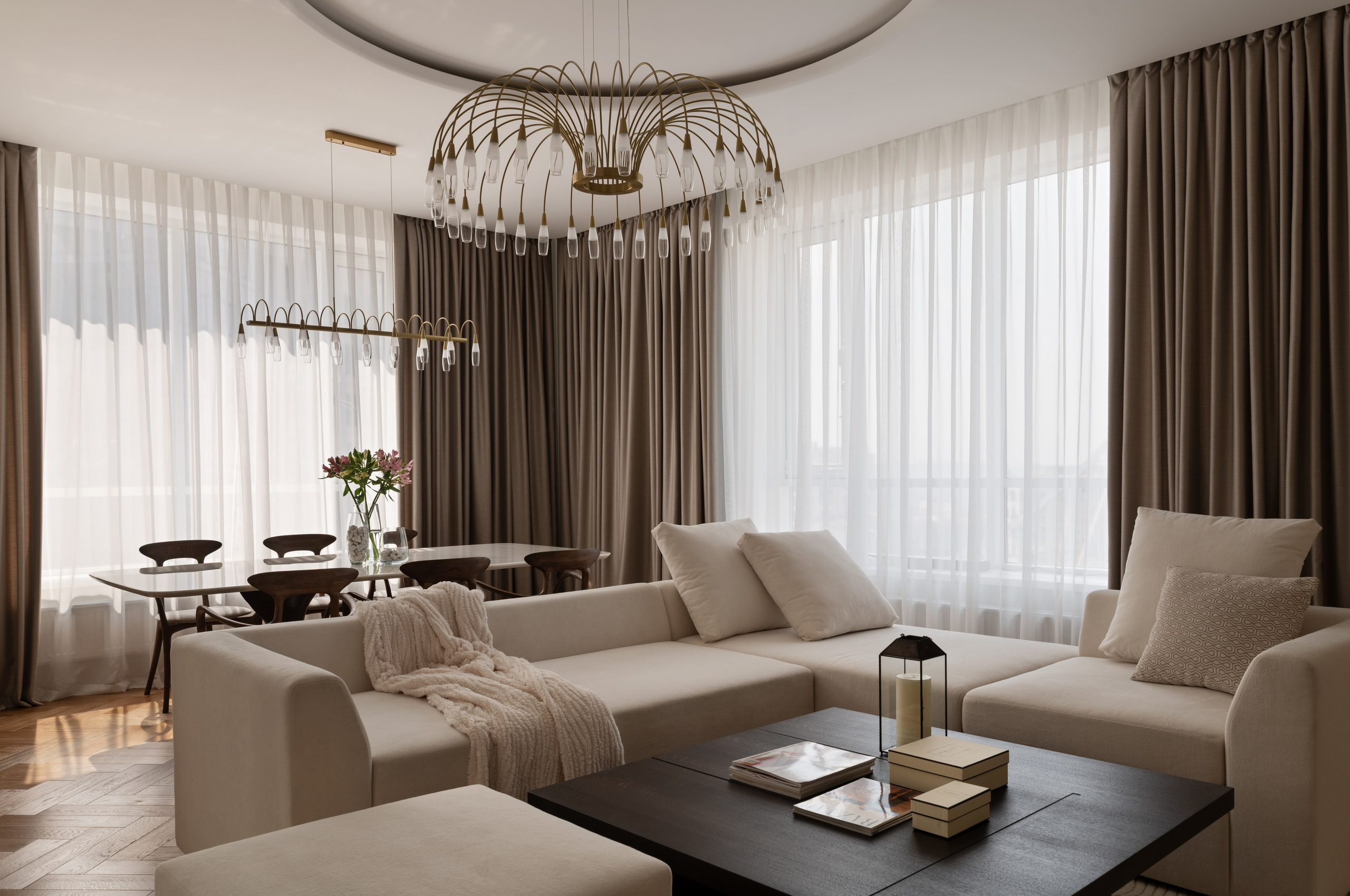 ЖК «Аль-Фараби 27», 120 м². Room Design Studio