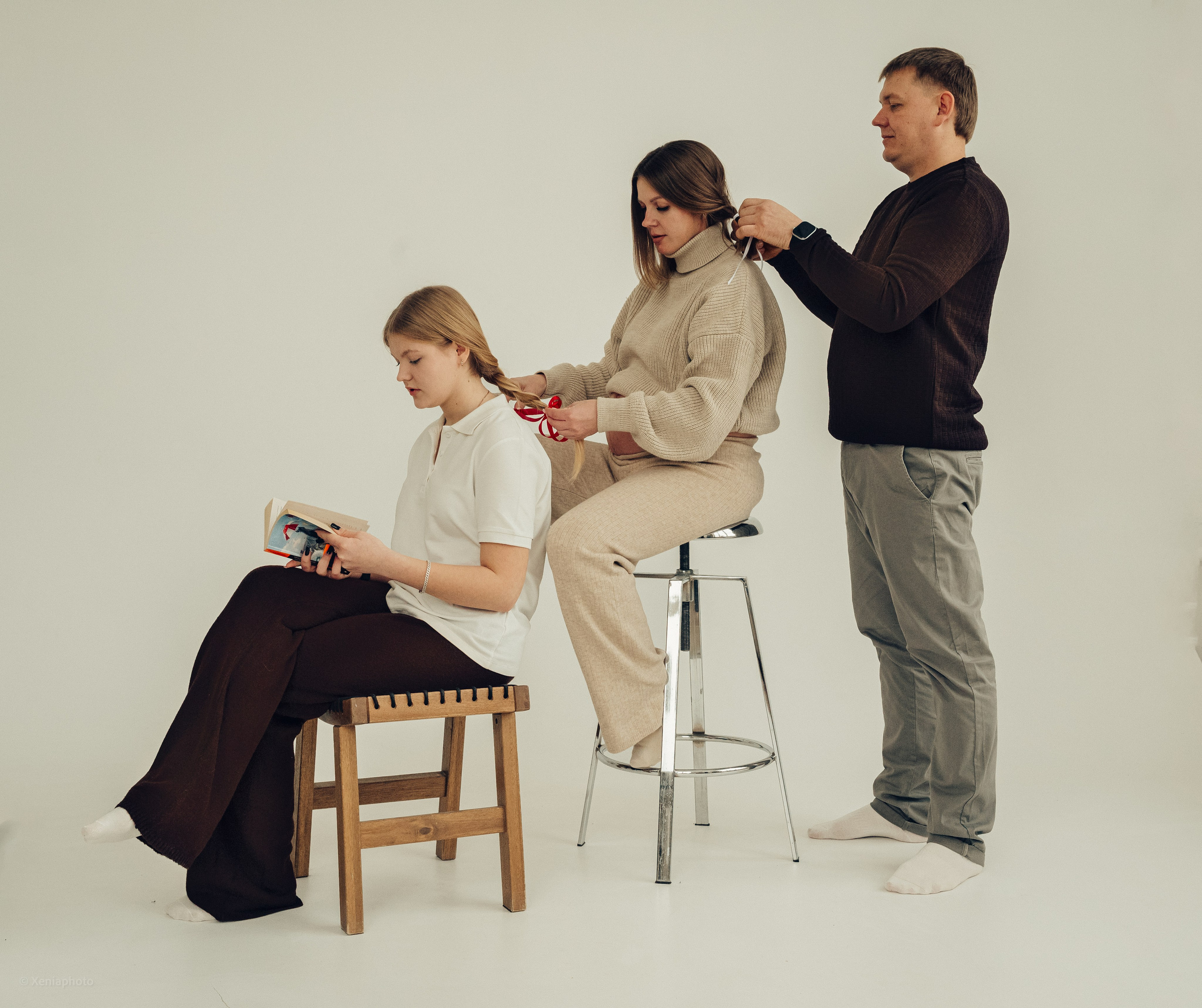 Студийная Семейная фотосессия. Семейный фотограф в Краснодаре и Курганинске