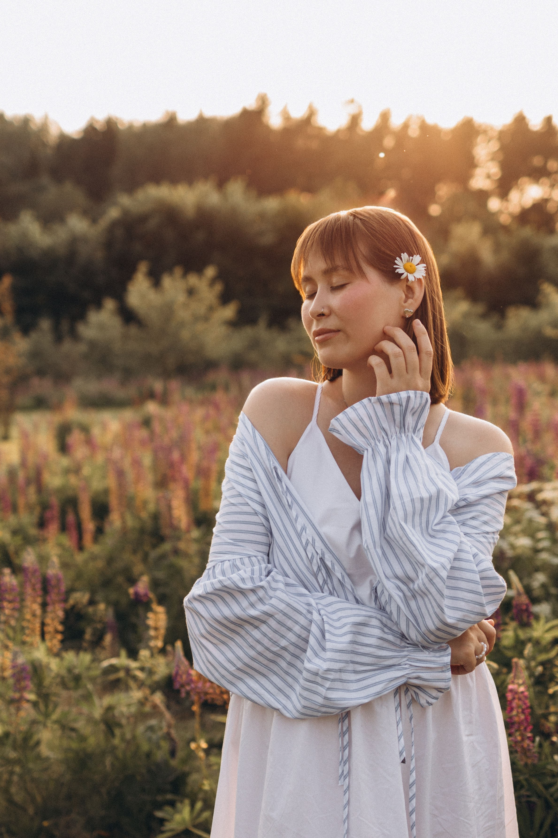 На закате летом. Семейный и женский фотограф в Москве Коновалова Олеся