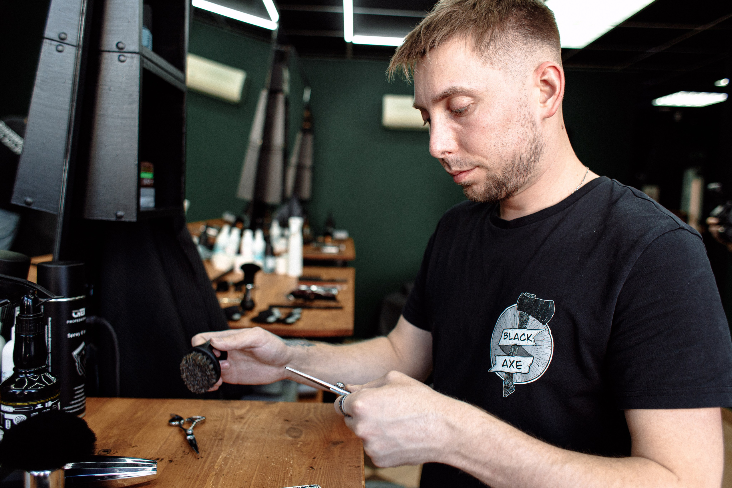 Съёмка барбершопа в Нижнем Новгороде.