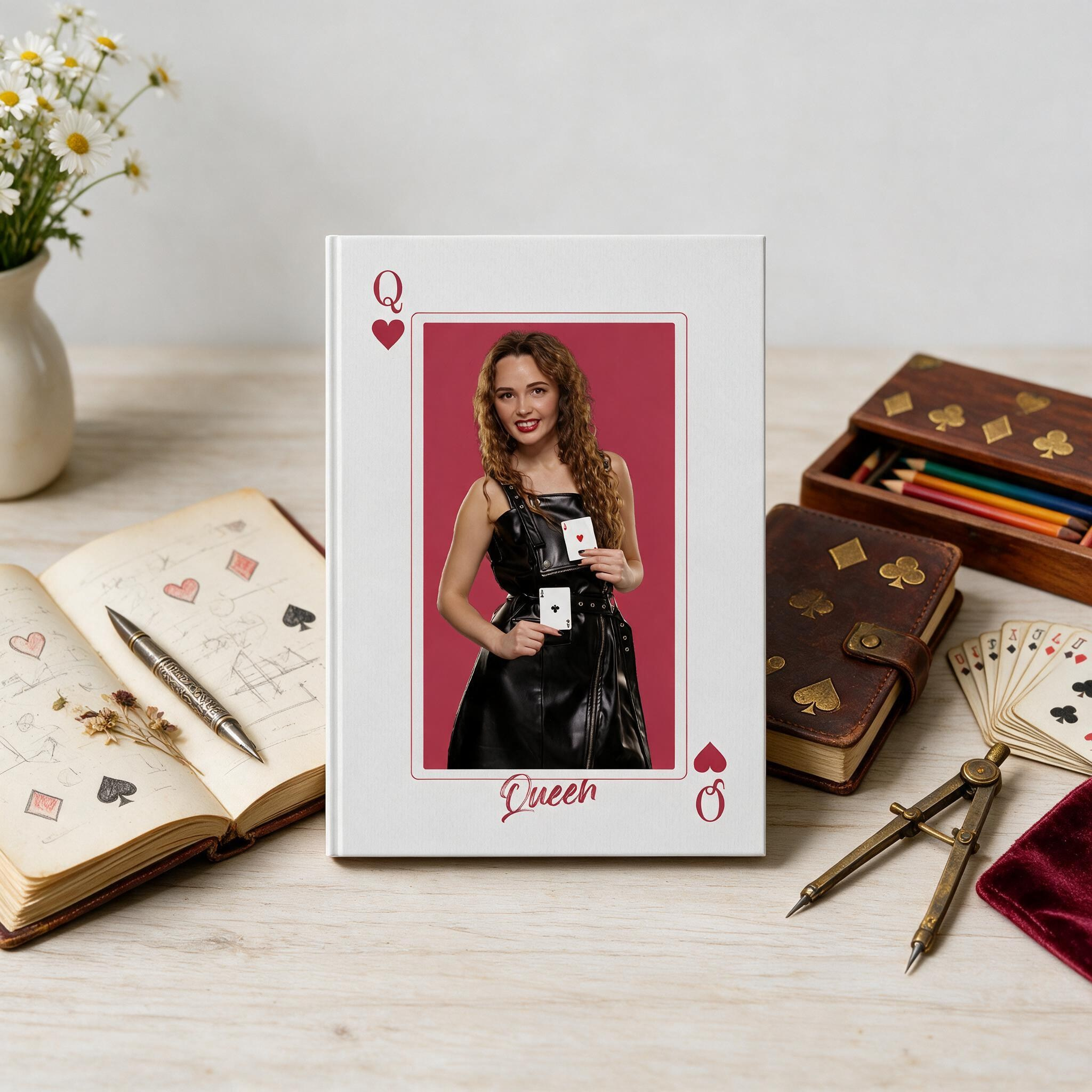 050 Playing Card. Дизайны, psd шаблоны школьных и выпускных альбомов и обложек