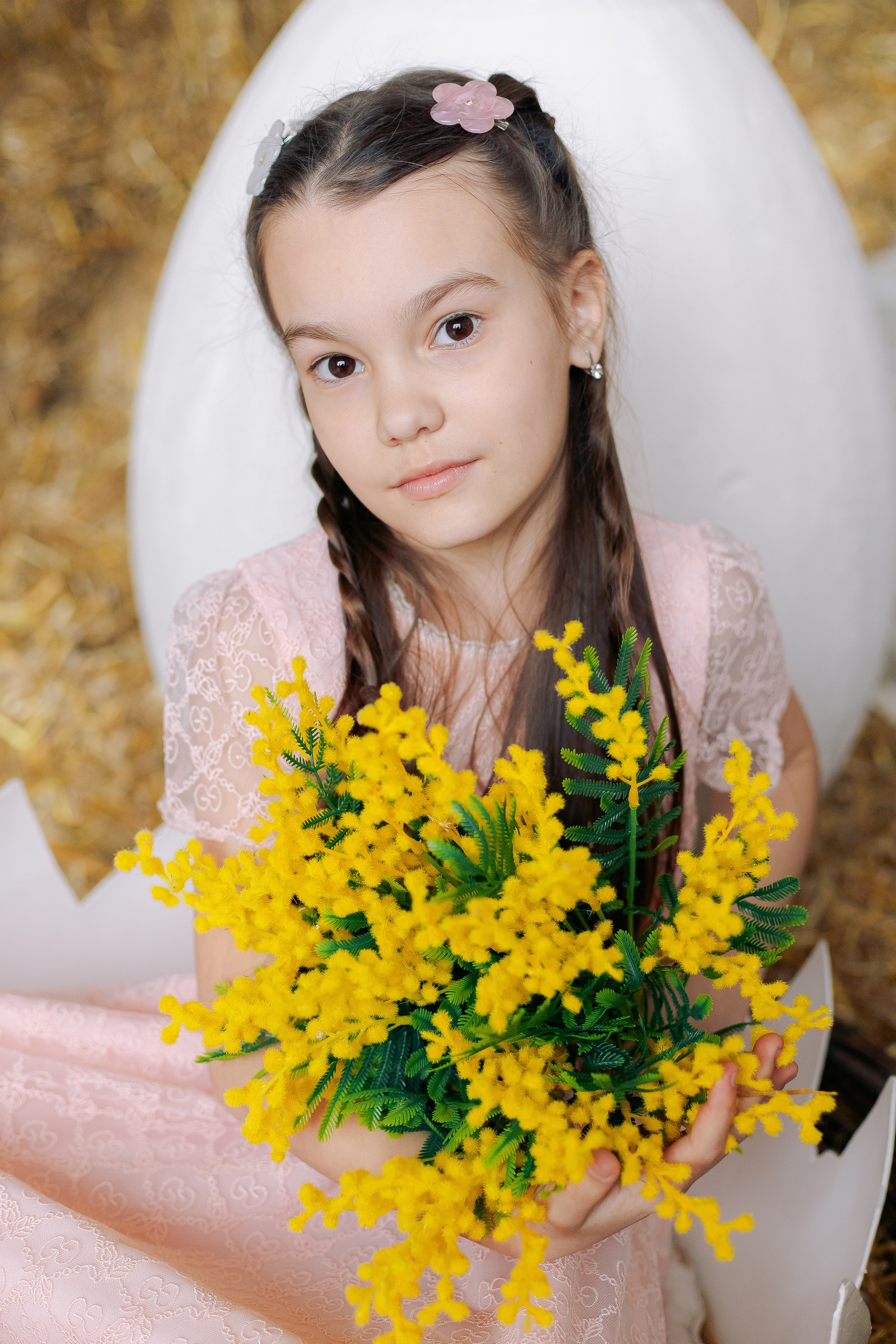 Семейная фотосессия с утятами и кроликом в фотостудии. Фотограф в Санкт-Петербурге, Анна Скворцова