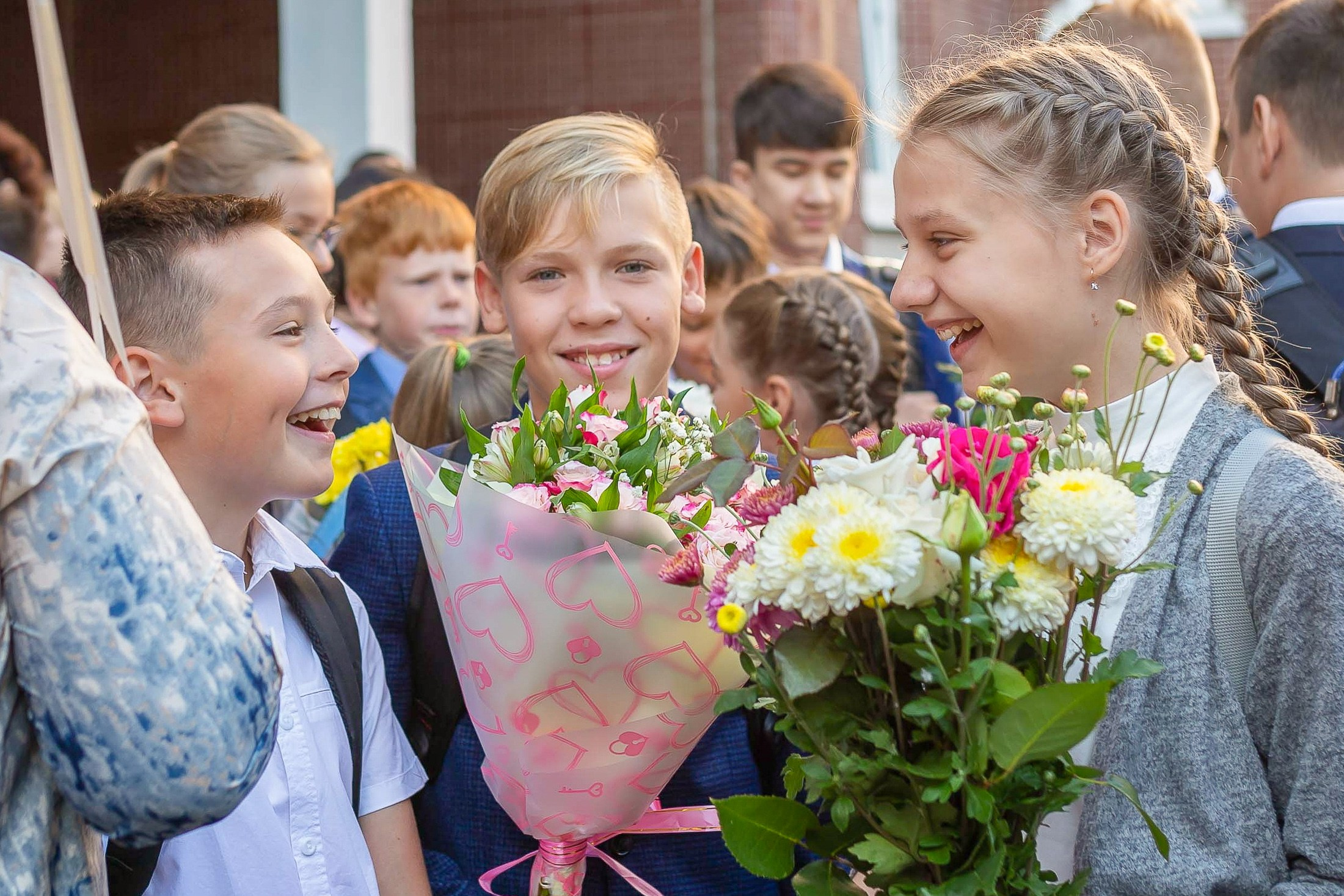 Линейка 1 сентября. Свадебный и Репортажный фотограф в Санкт-Петербурге