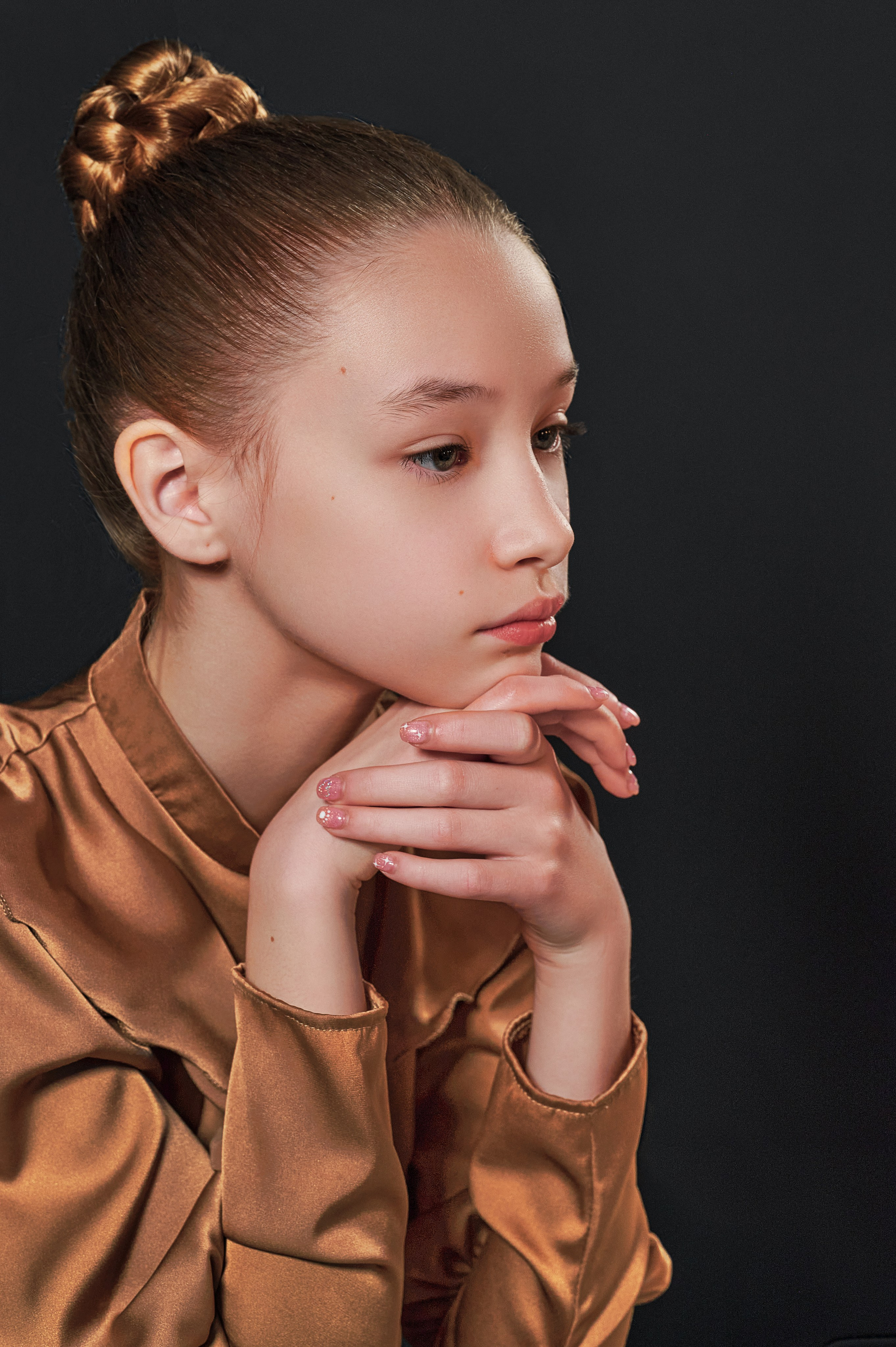 Девушка в фотостудии