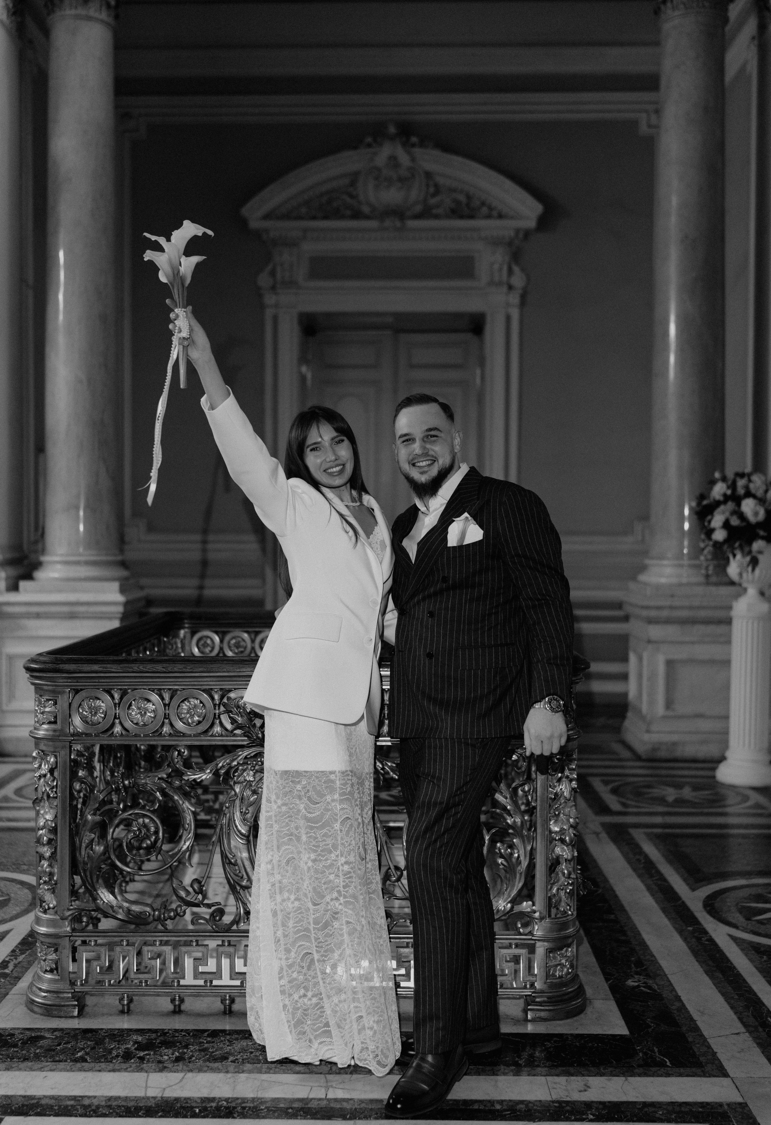 Свадебная фотосессия в Санк-Петербурге. Дворец Бракосочетания №1. Английская набережная, 28. Роспись в 1 Дворце.