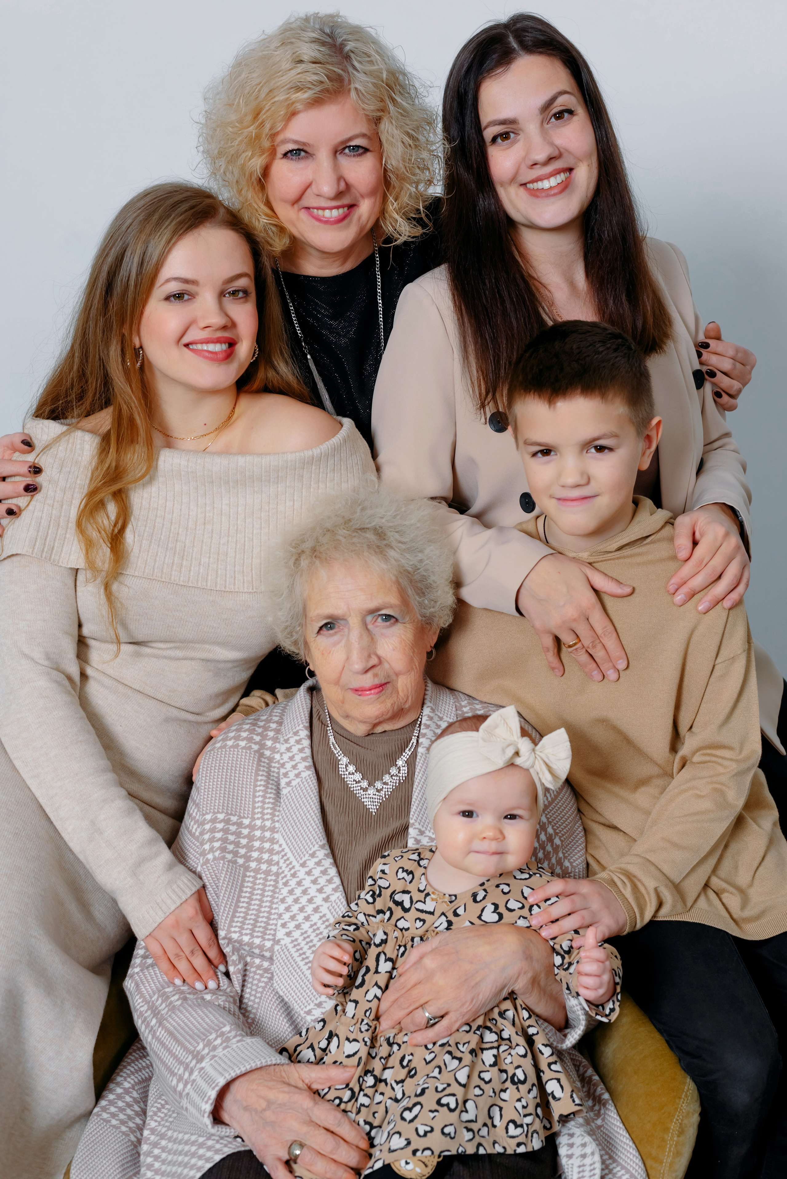 Фотосессия большой семьи. Фотограф Юлия Кондратьева