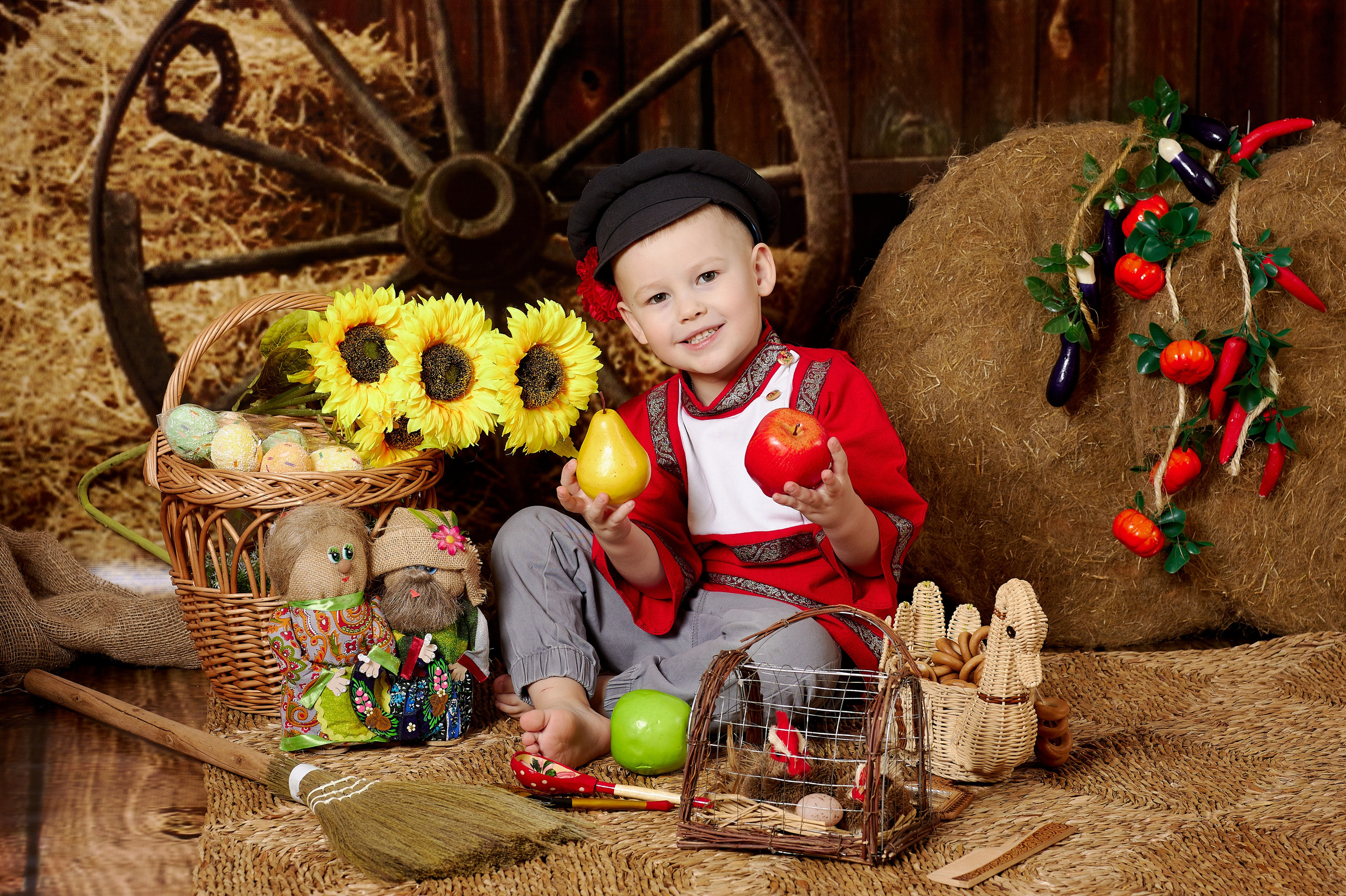 Сено. Детская выездная фотостудия