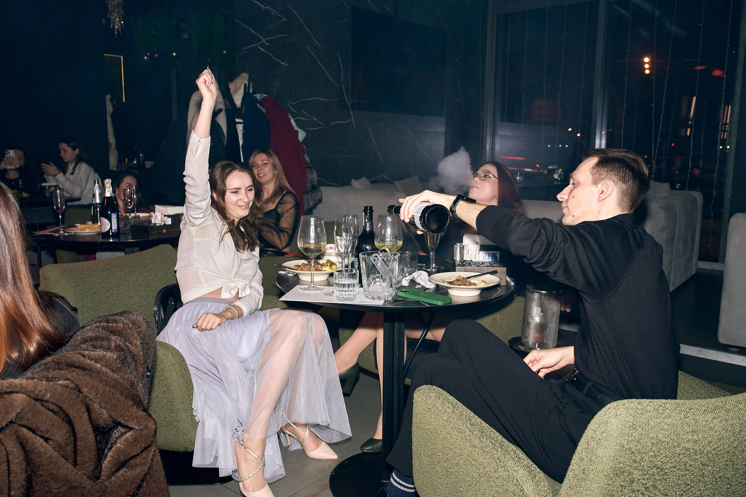 Новогодняя ночь в Мята Platinum. Контент-фотограф в Москве Тима Забабурин