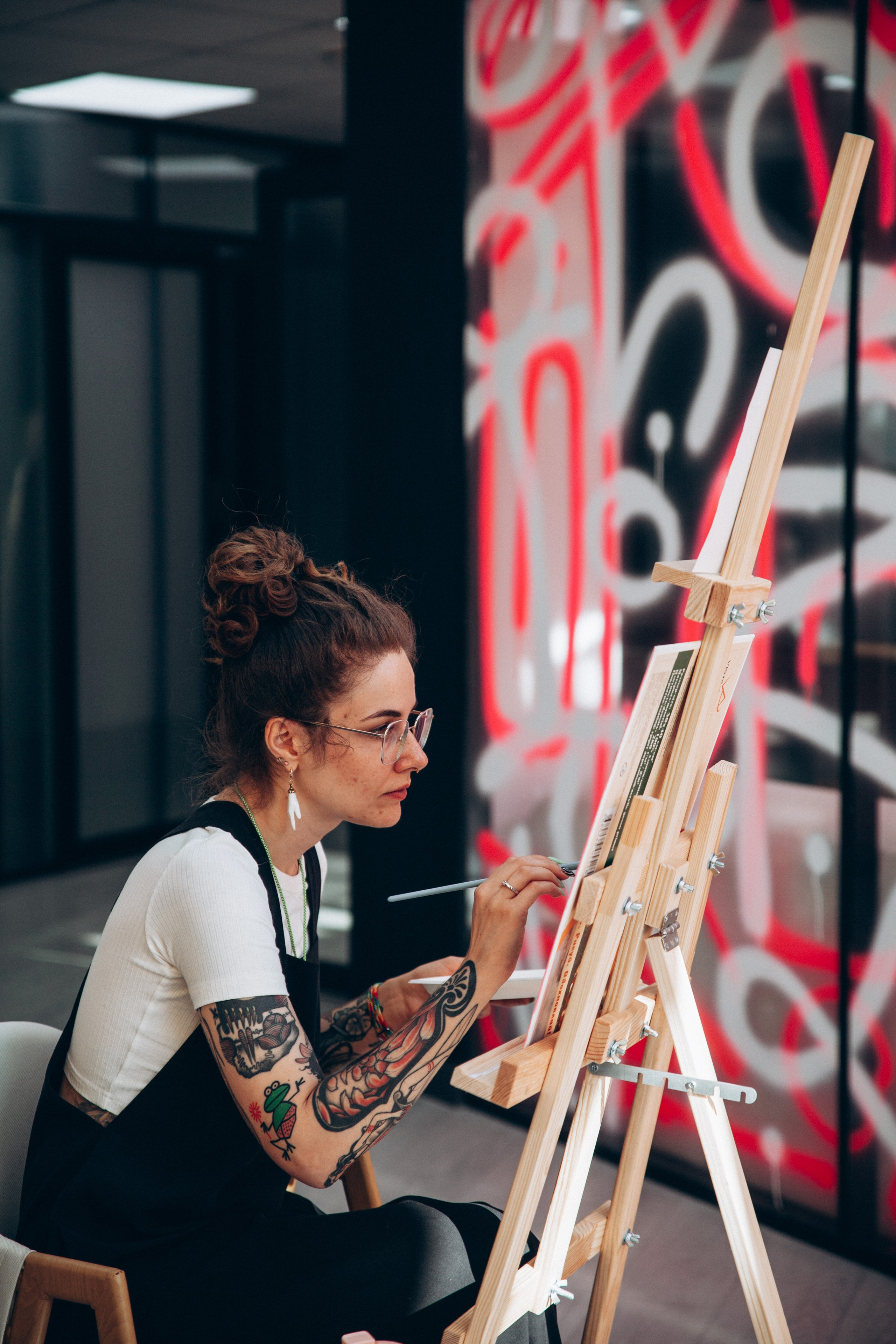 Мастер-класс по живописи. Преподаватель Анна К-К. Репортажный и детский фотограф в Минске