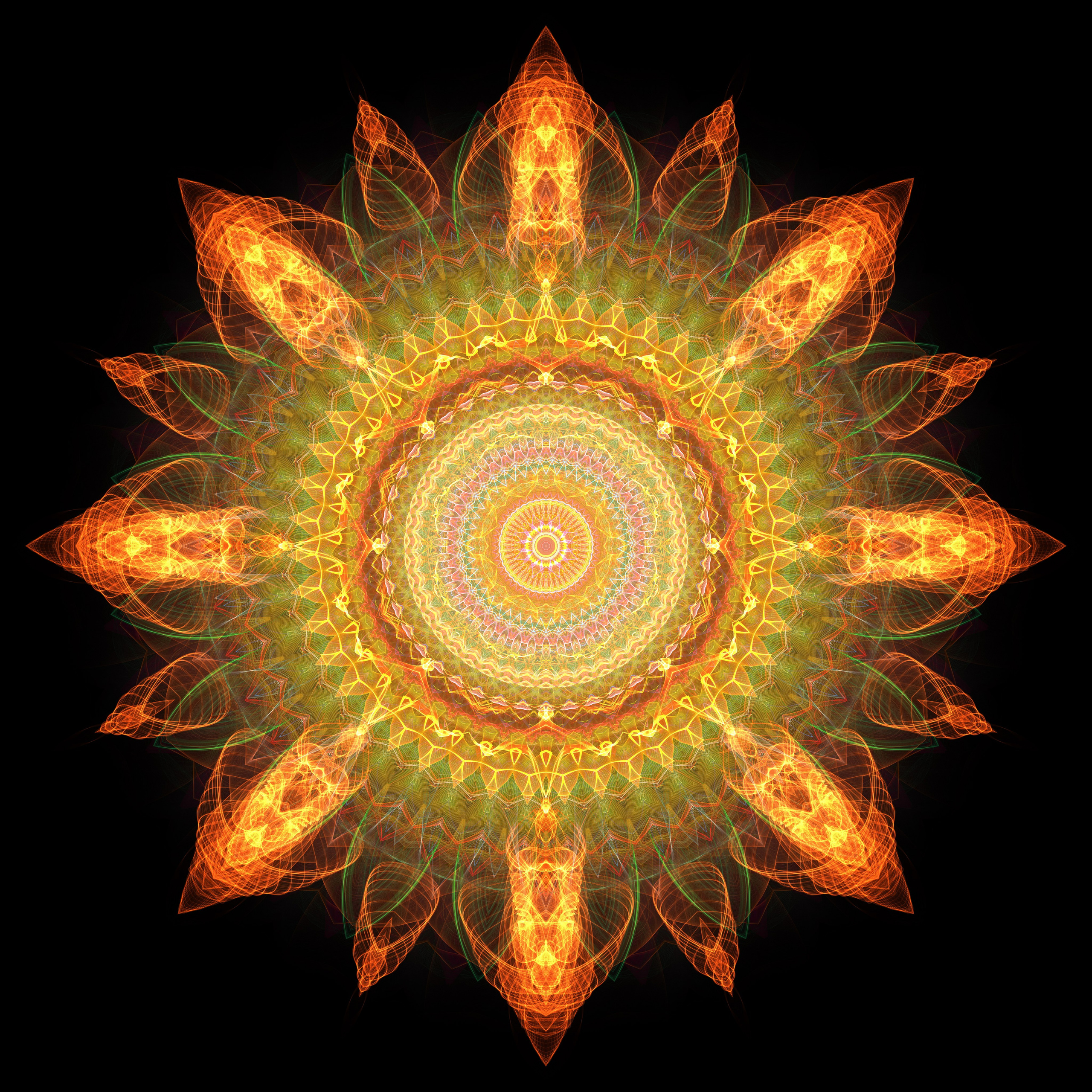 Flame Mandala of a tube TV. Roman Hodirev is an esoteriologist, multidisciplinary artist, photographer and musician. Saint Petersburg, Riga