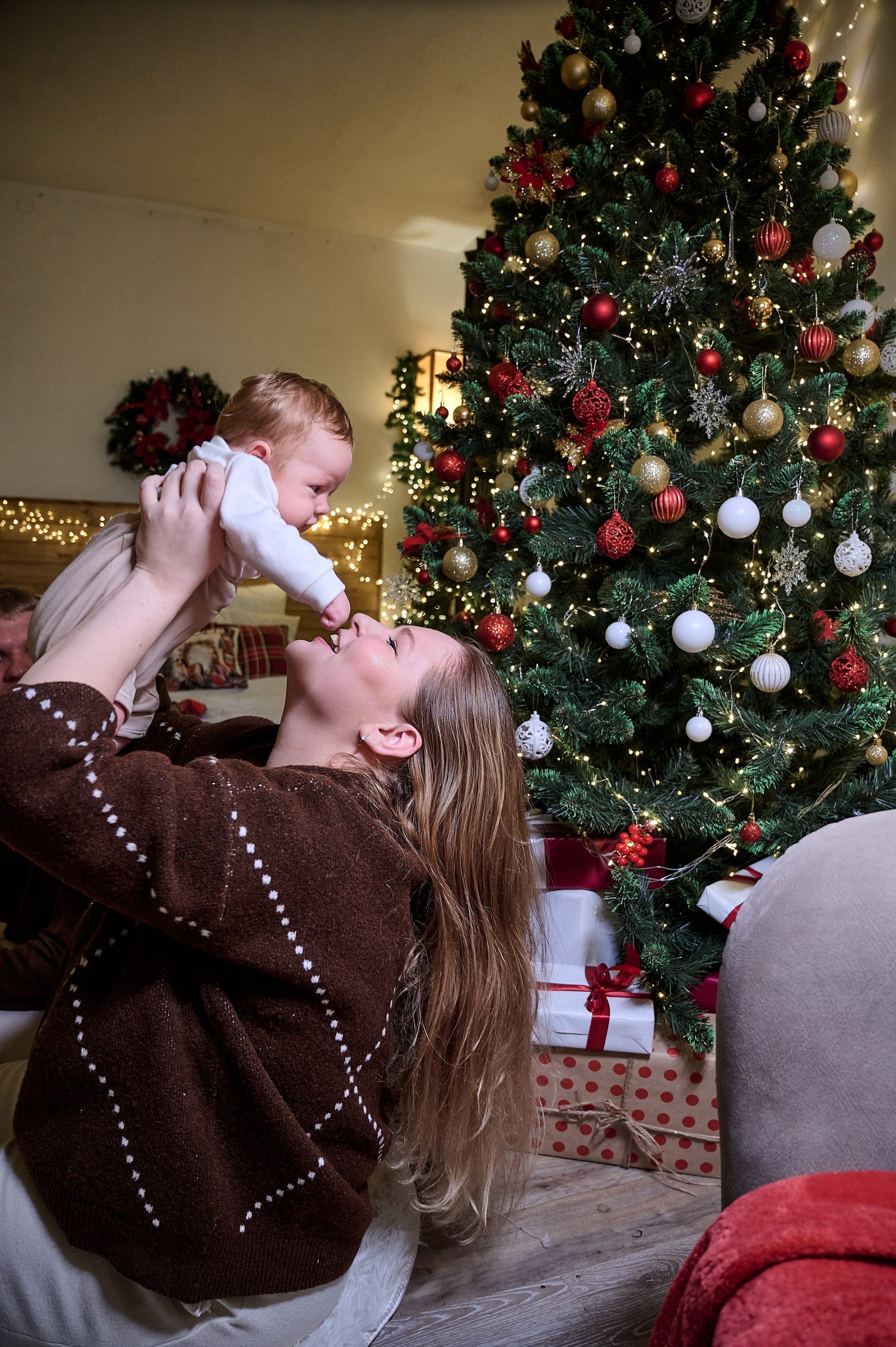 Новогодняя семейная фотосессия в Новокузнецке — семья Фетисовых