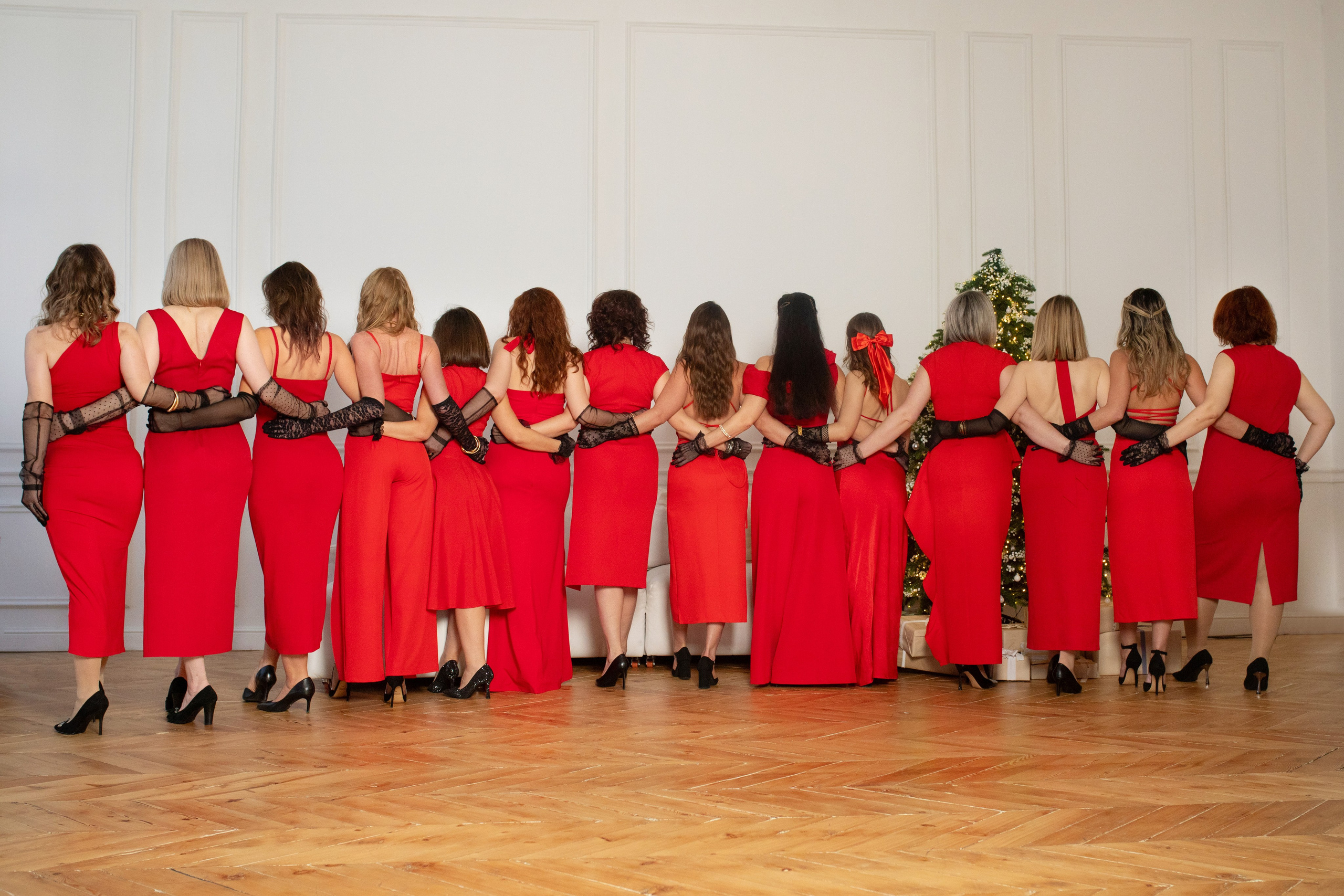 Женский коллектив новогодняя. Фотограф в Новосибирске Ася Зверева