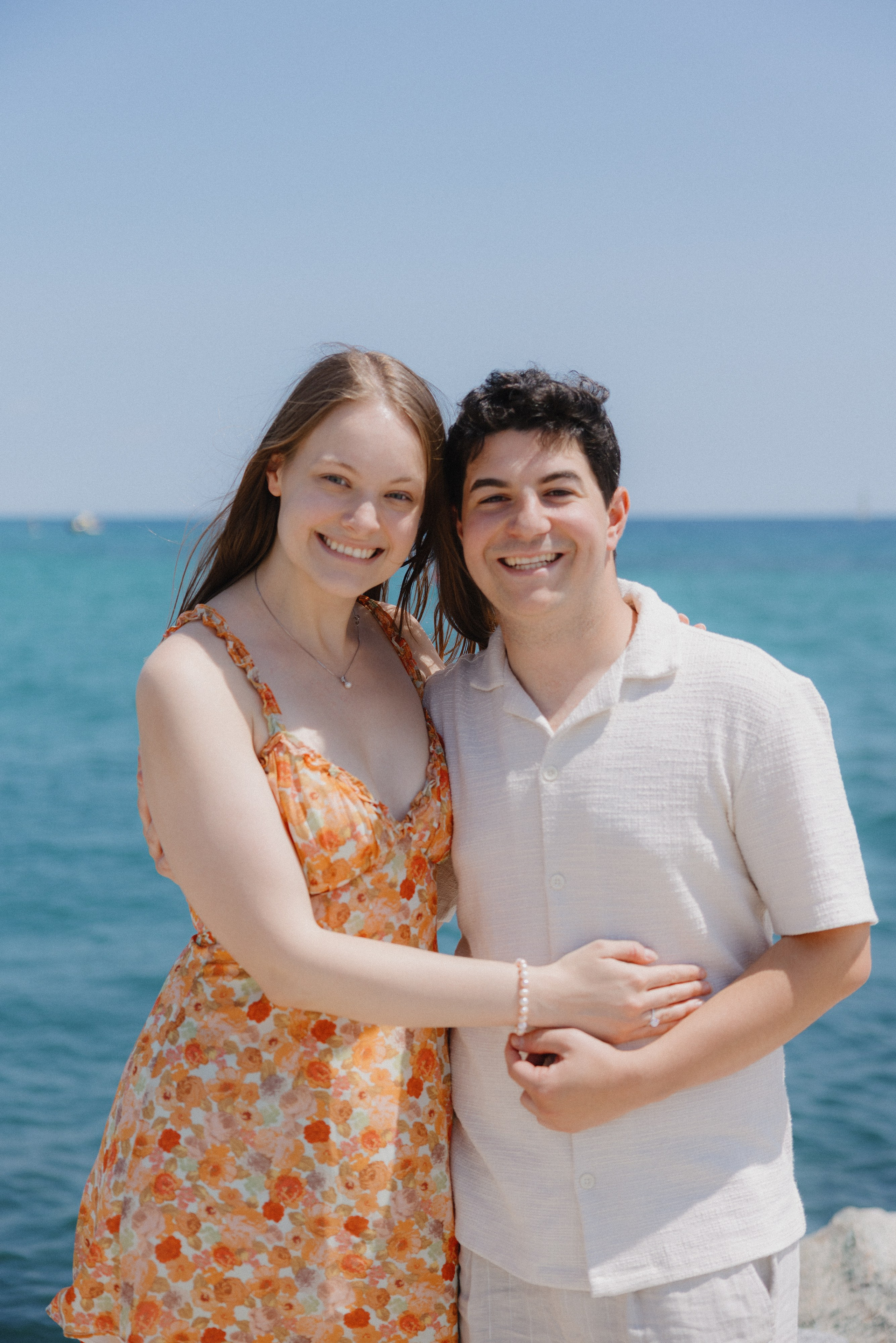 Man on one knee proposing to his partner in a hidden Barcelona spot