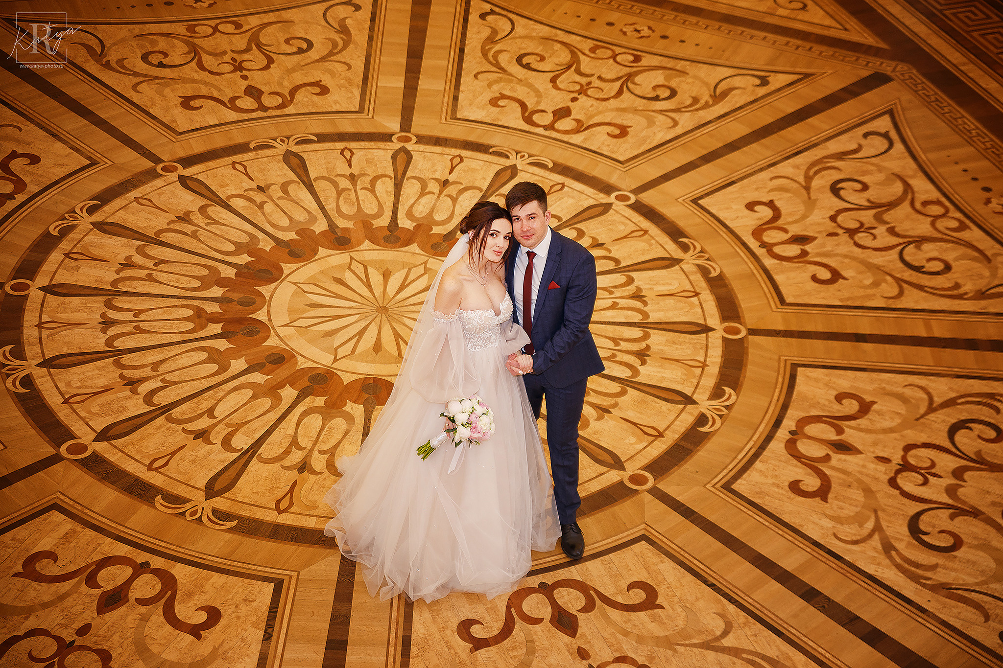 молодожёны вид сверху