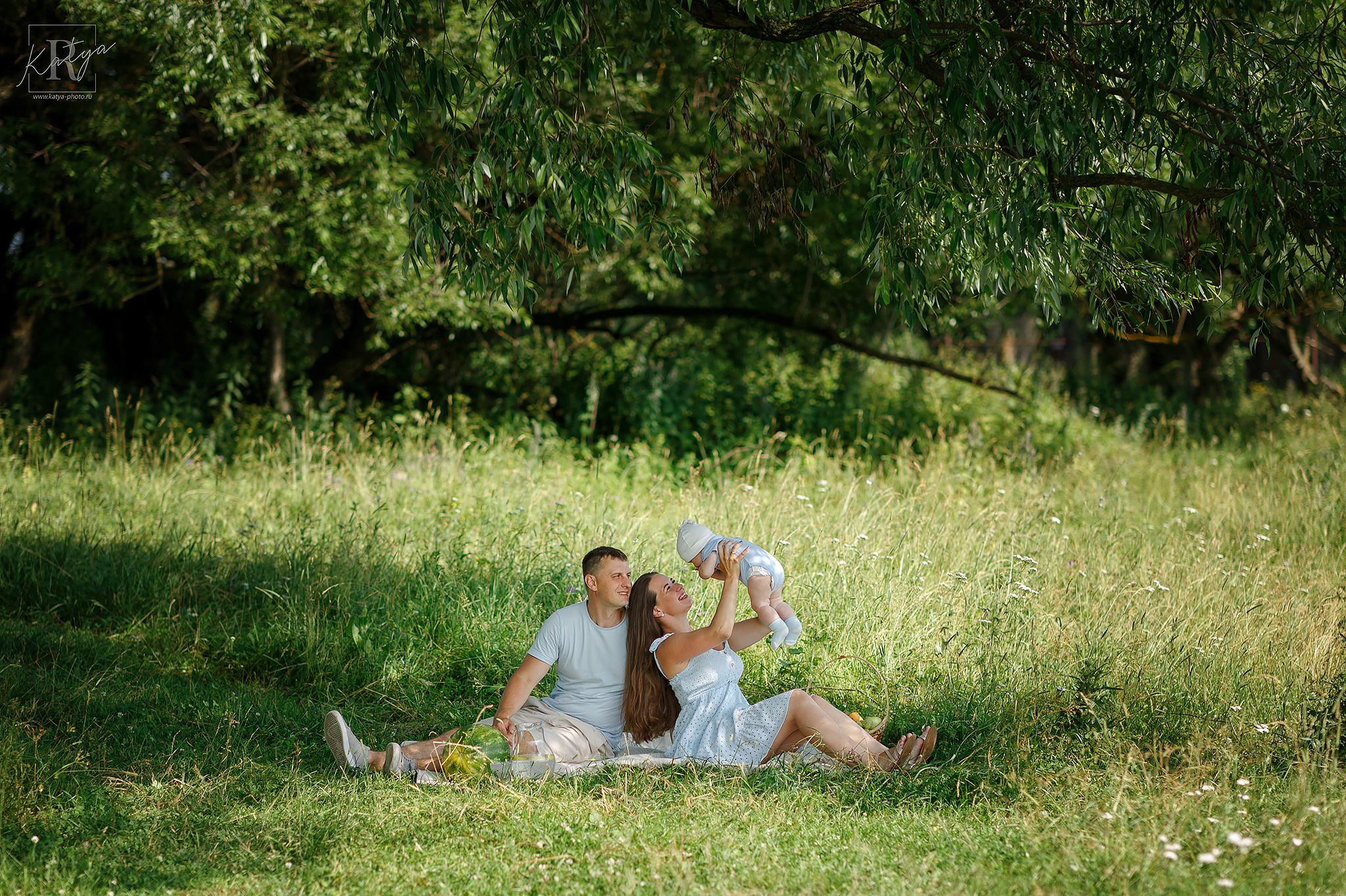 летний семейный пикник