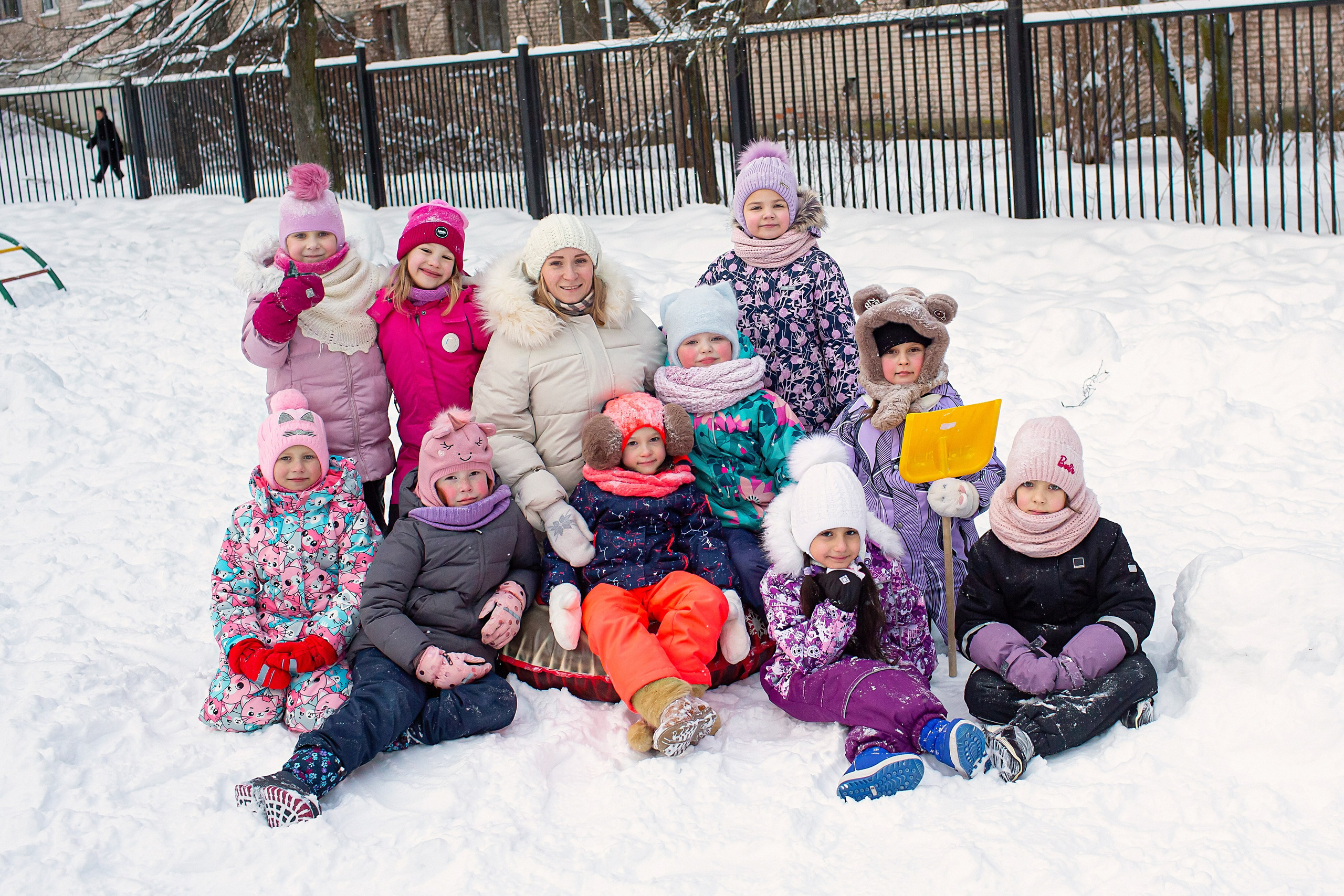Зима в детском саду. Свадебный, семейный, детский фотограф в Санкт-Петербурге