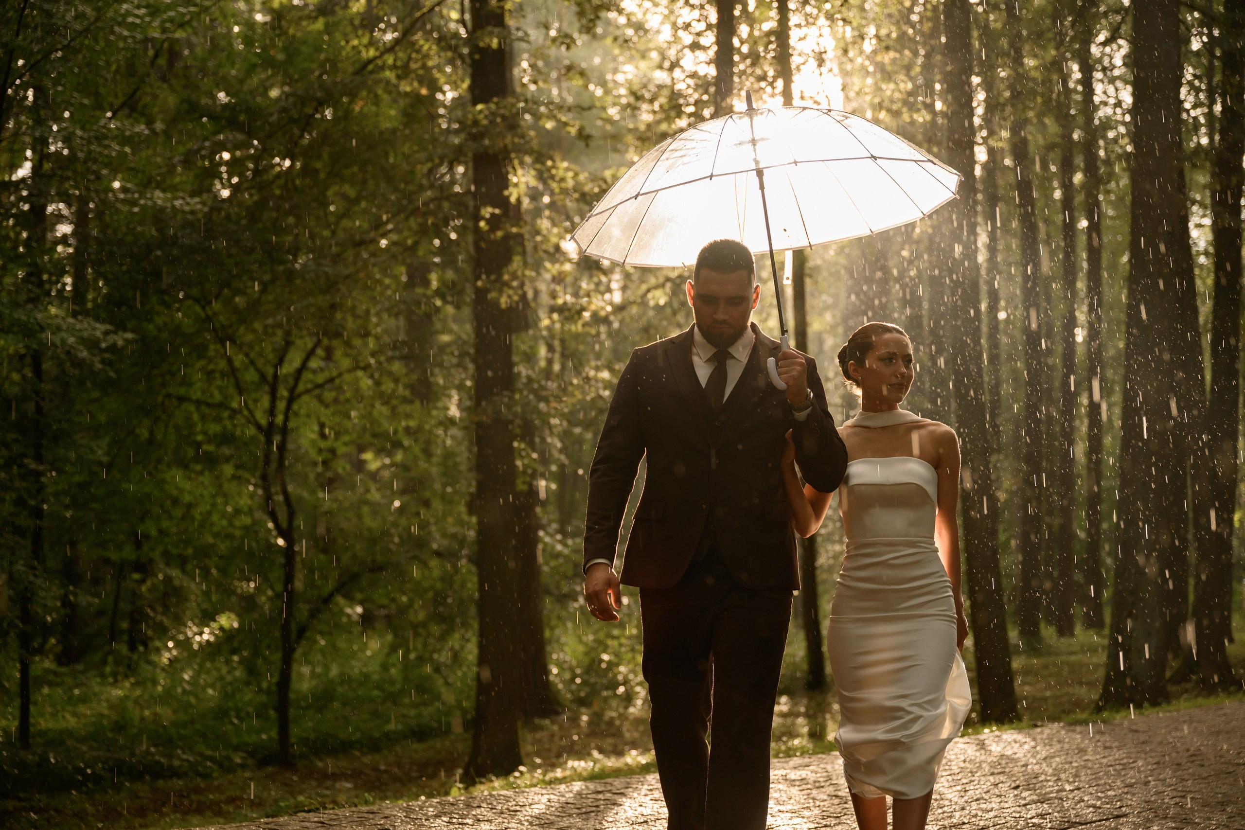 Свадьба для двоих Ксении и Даниила. Регистрация брака в ЗАГСе Крокус сити холла, прогулка в усадьбе Архангельское. Semerlina.ru