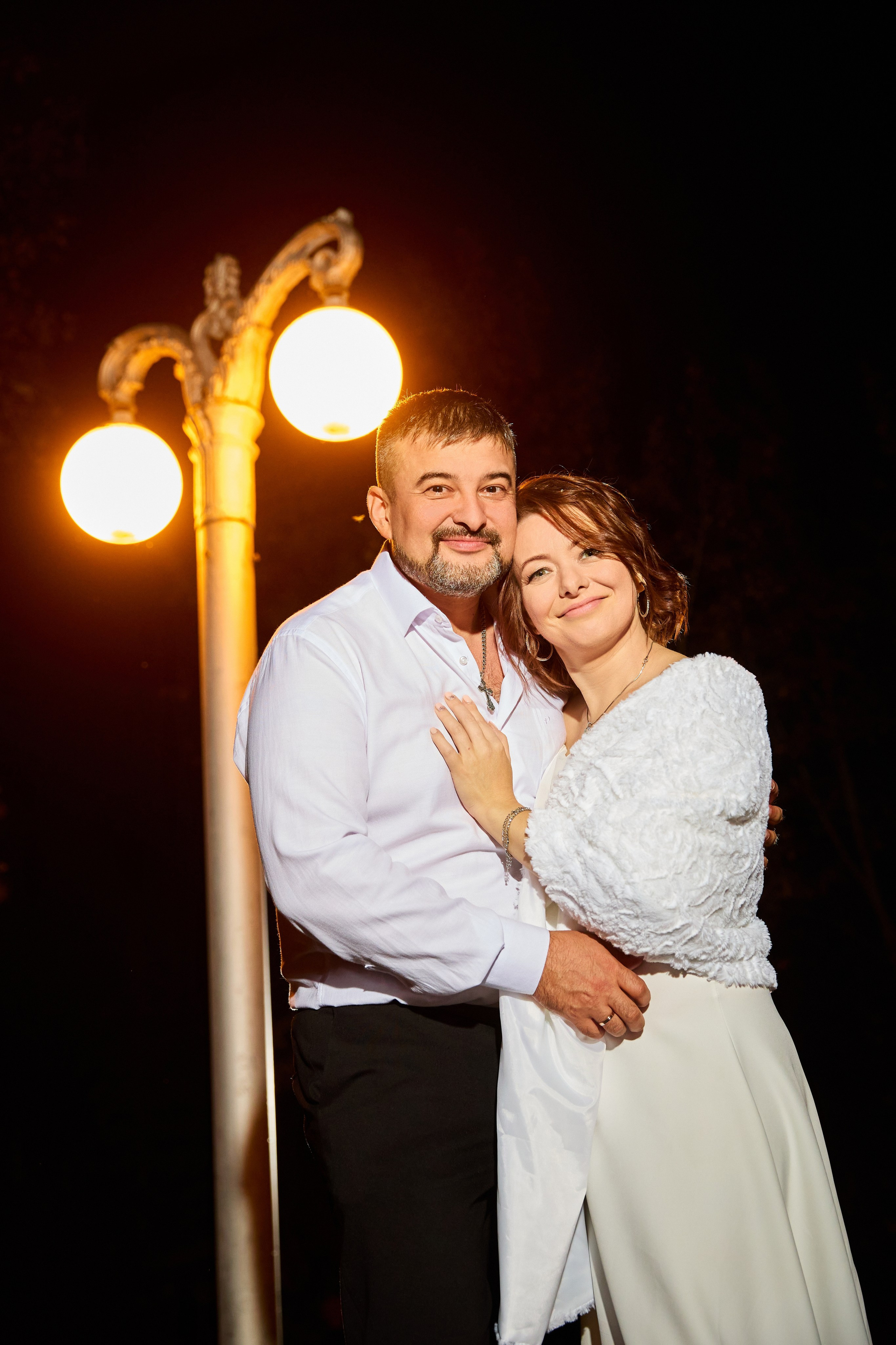 Ночная свадебная фотосессия