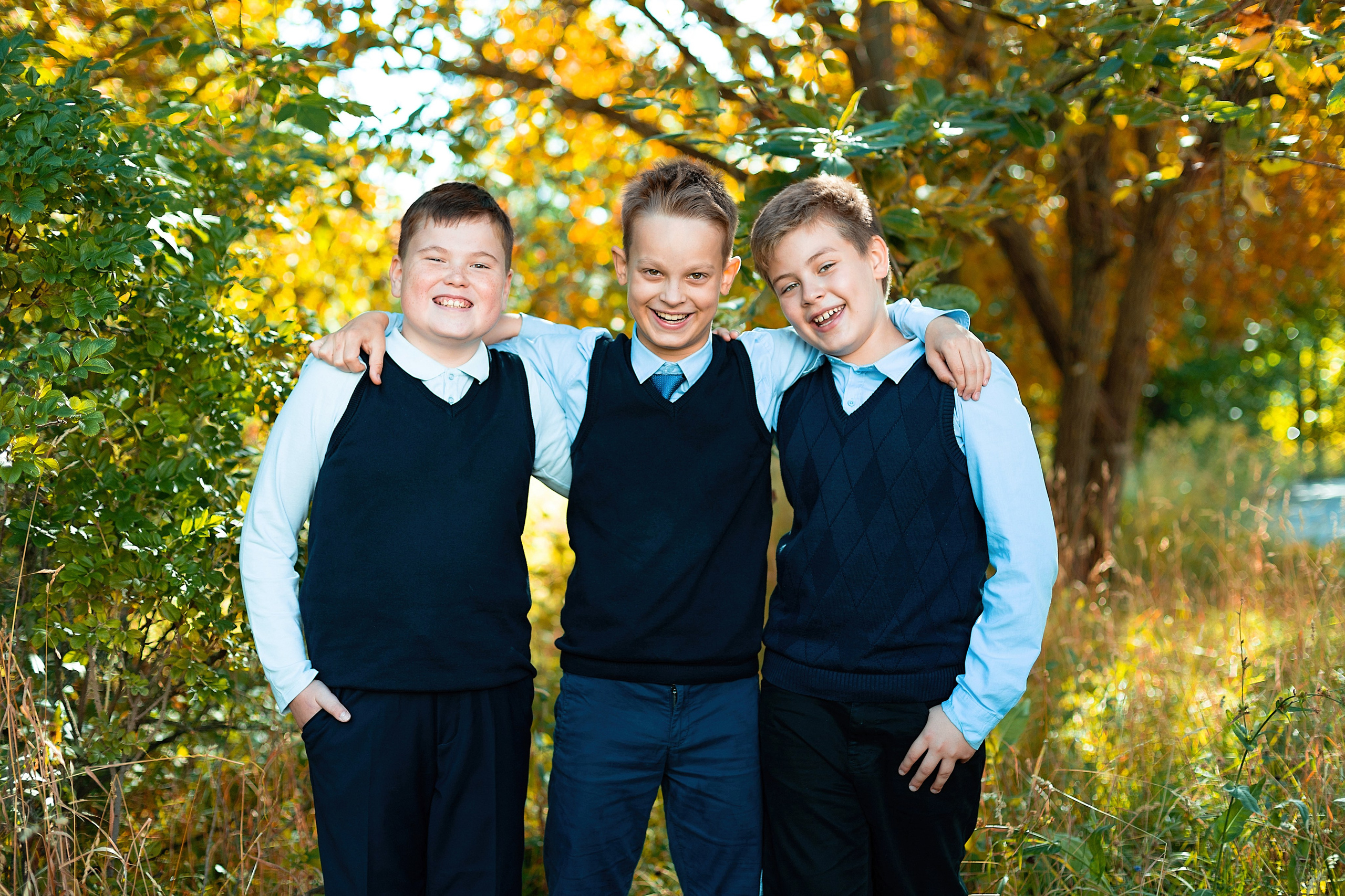 4 класс. Съёмка на улице. Выпускные альбомы «Эврика» в Нижнем Новгороде