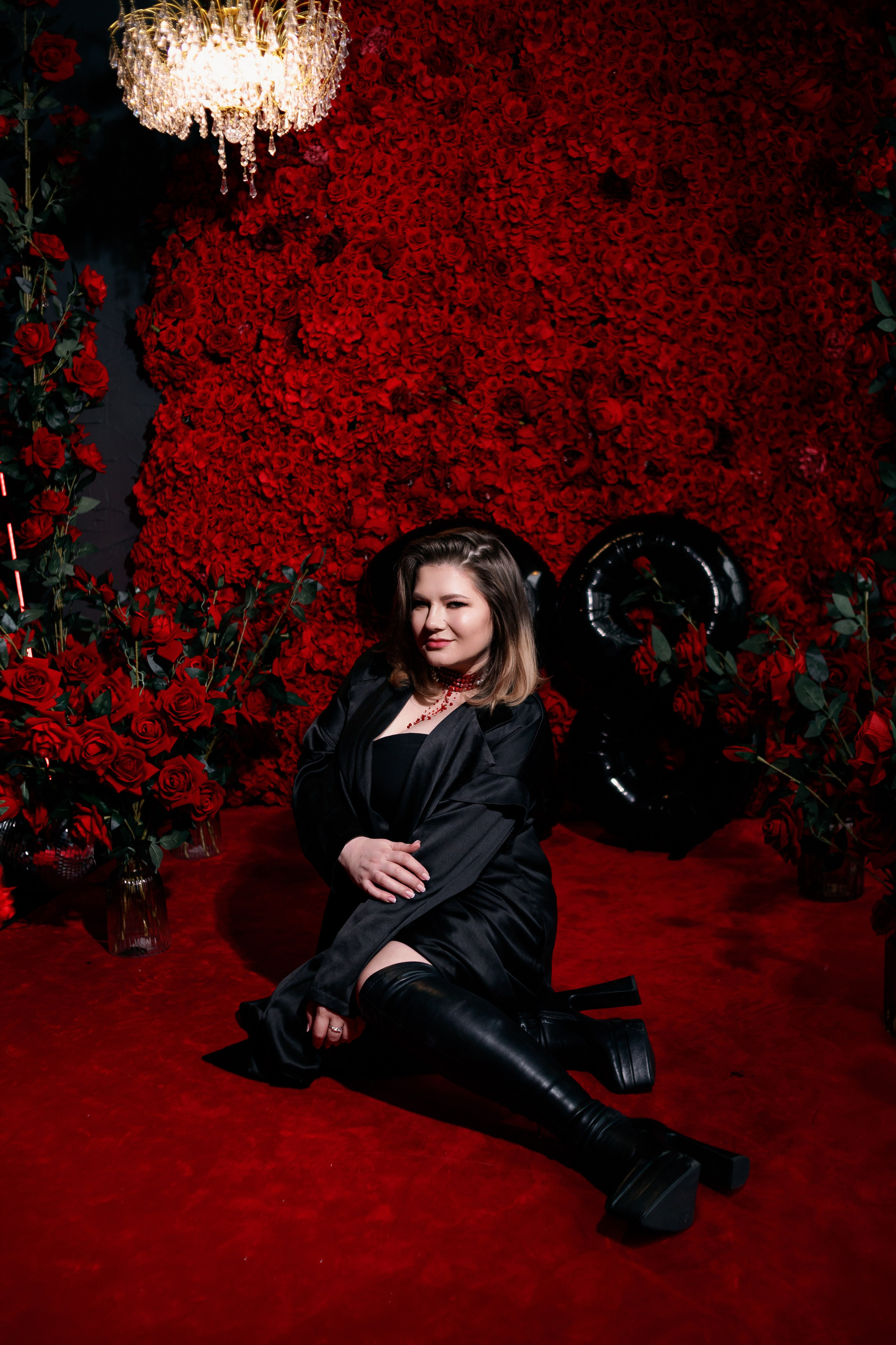 Фотосессия для девушки с бенто тортом в студии. Фотограф в Санкт-Петербурге, Анна Скворцова