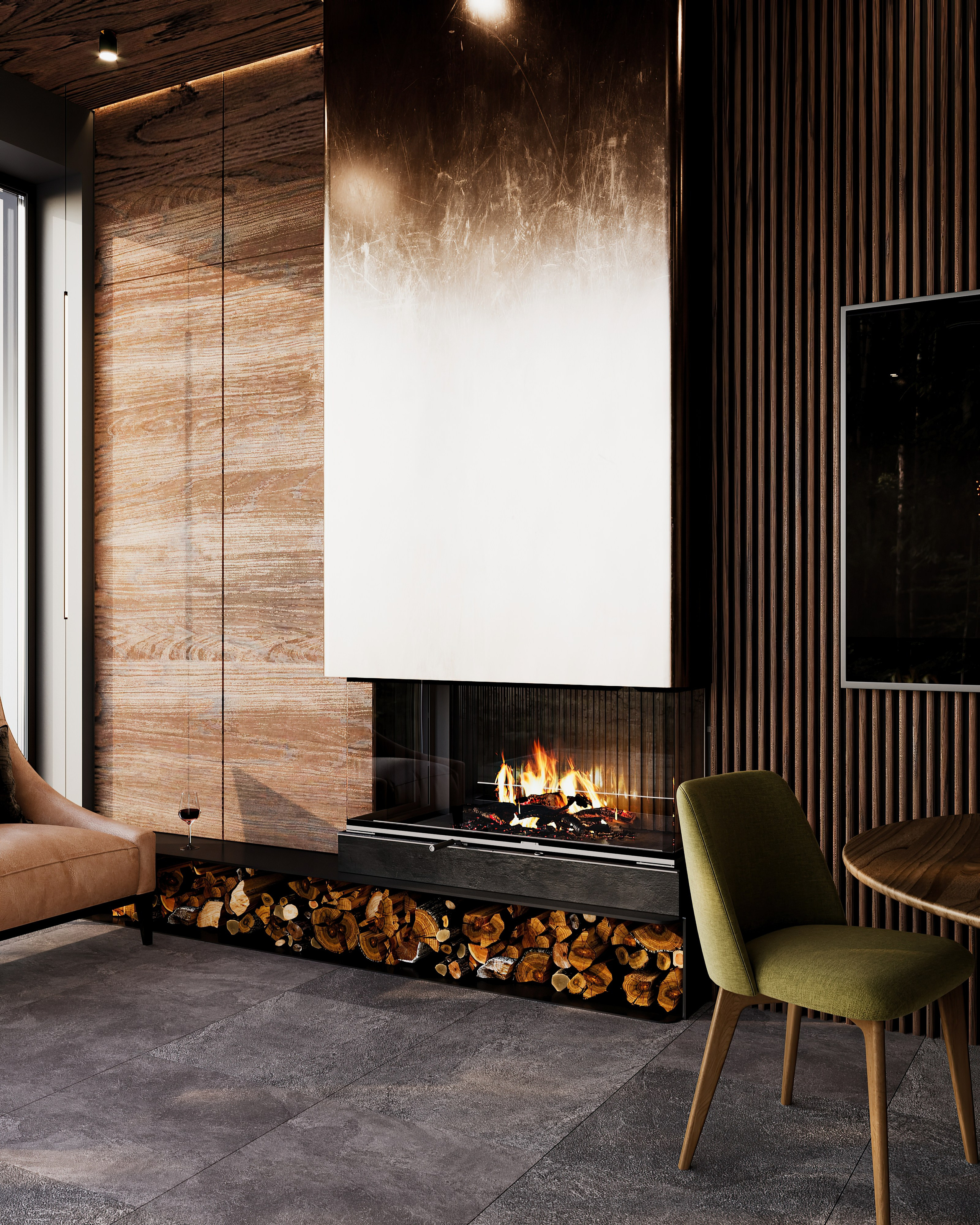 Гостевой домик по проекту Мартыновой Н. и Бородиной Е. Визуализатор Векшина Елена