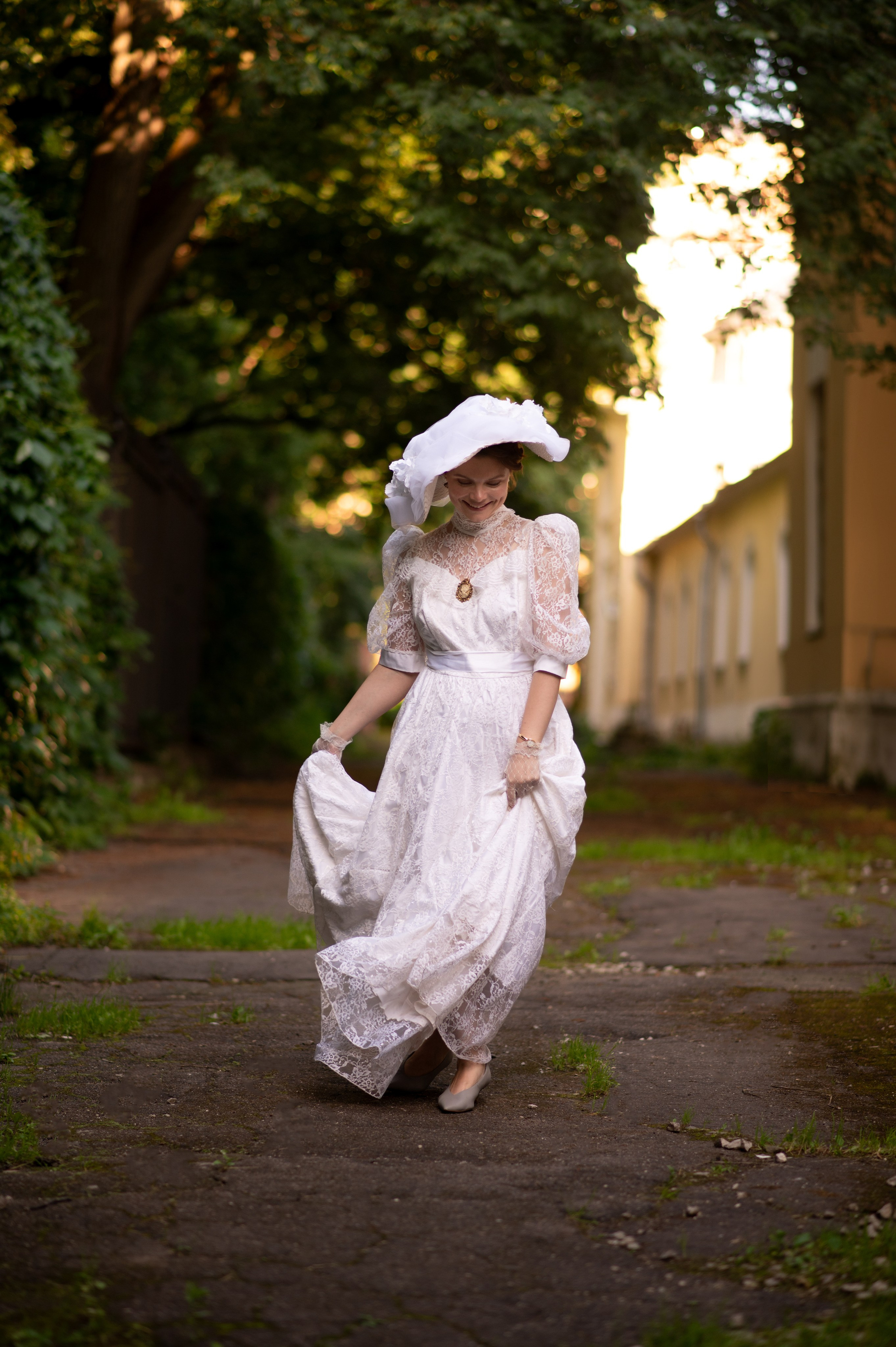 Нескучный сад, съемка с Татьяной Брухуновой. Винтажные фотосессии в Москве