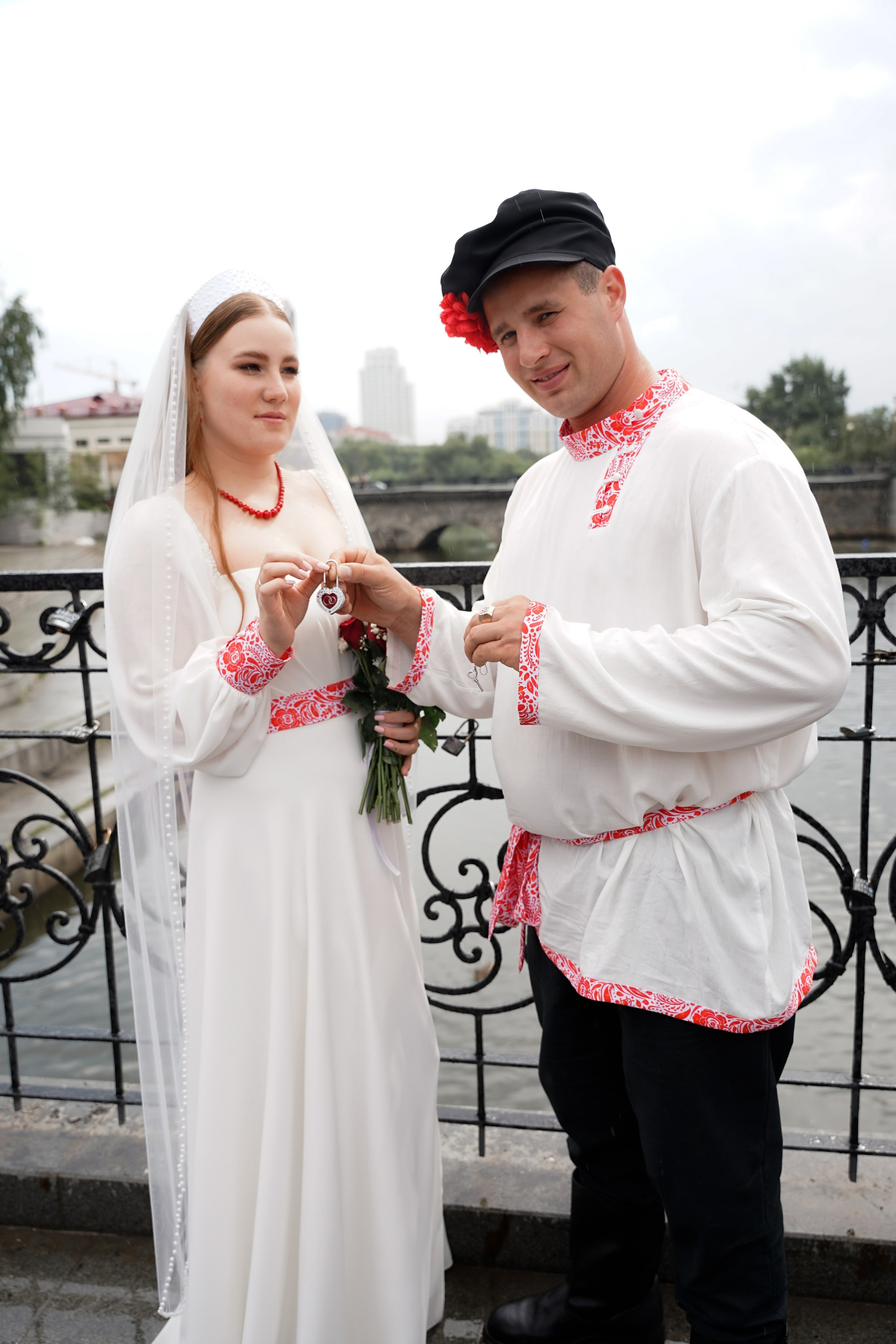 Свадебная фотосессия в русском стиле