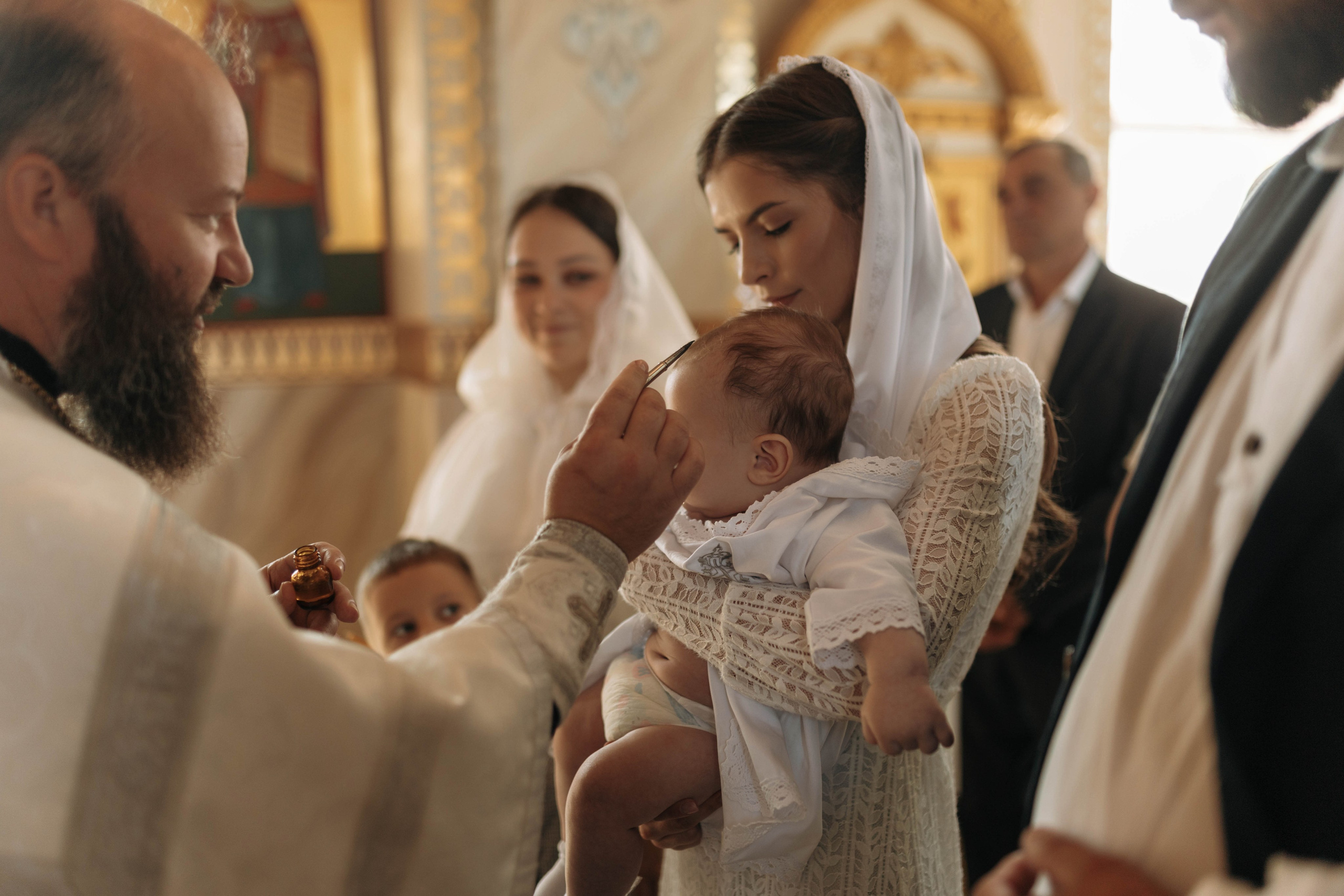 Таинство Крещения Савелия. Фотограф Сальск Катерина