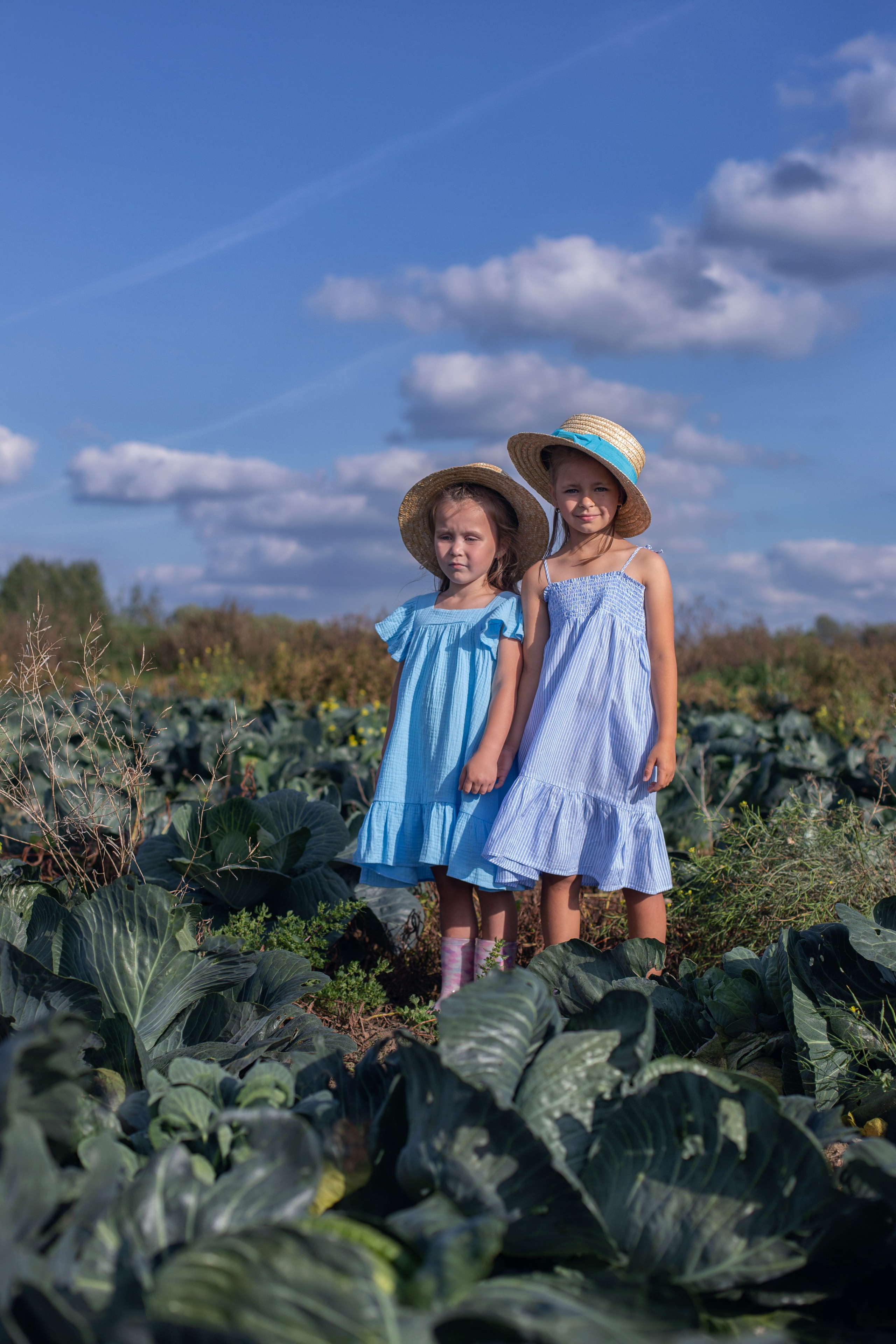 Капустное поле_Ленинградская область. Семейный фотограф в Санкт-Петербурге
